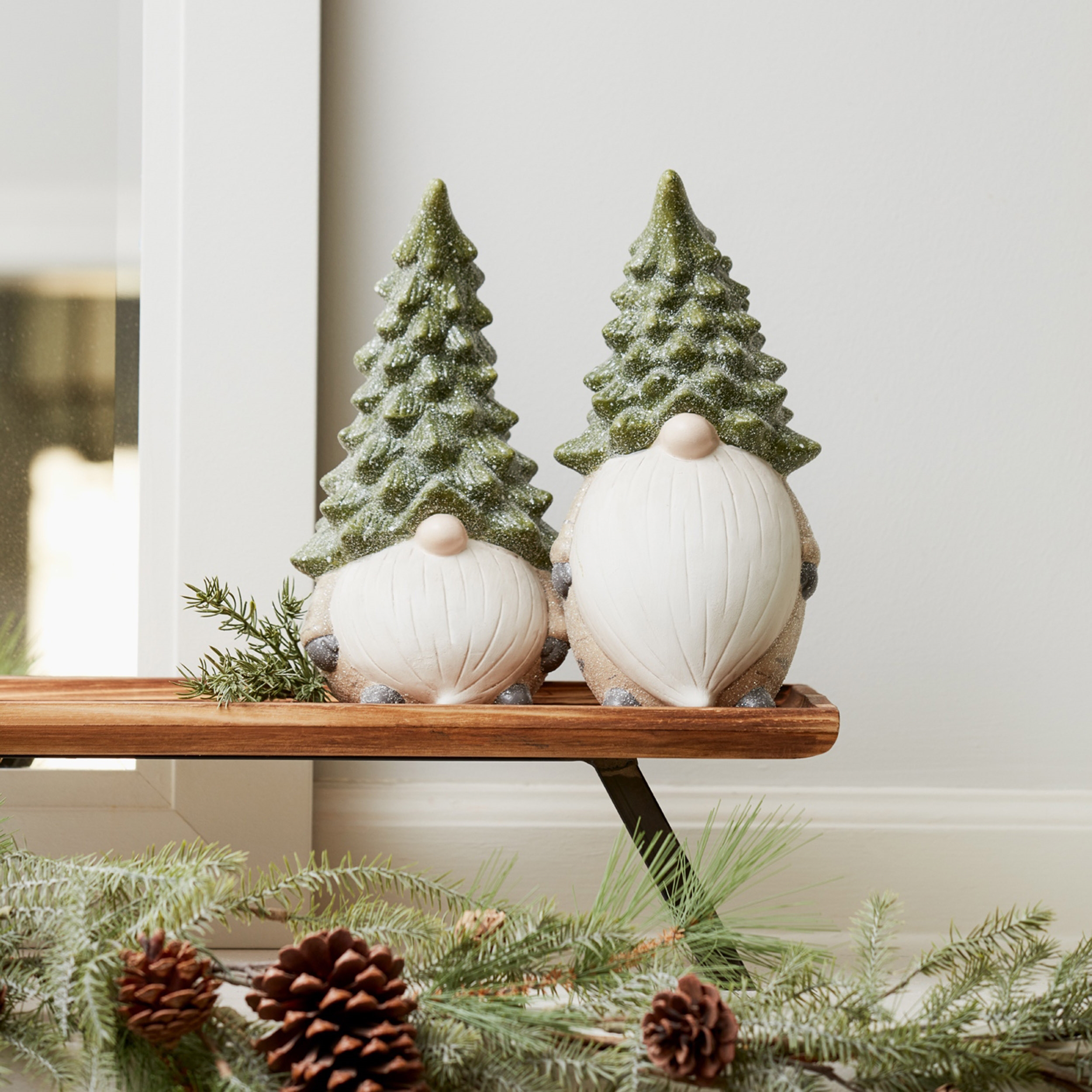 Gnome w/Tree Hat (Set of 2) 11.25