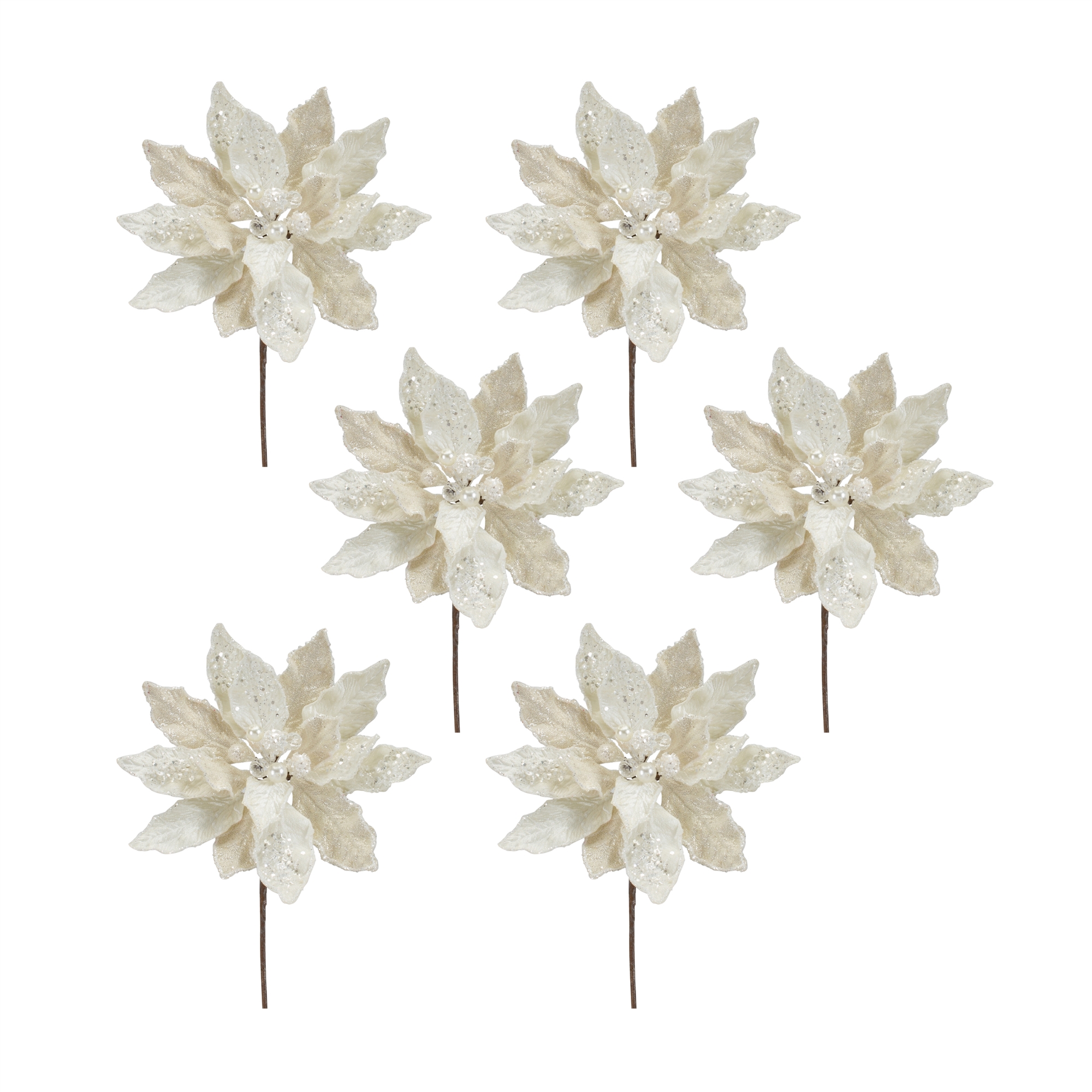 Poinsettia Stem (Set of 6) 30