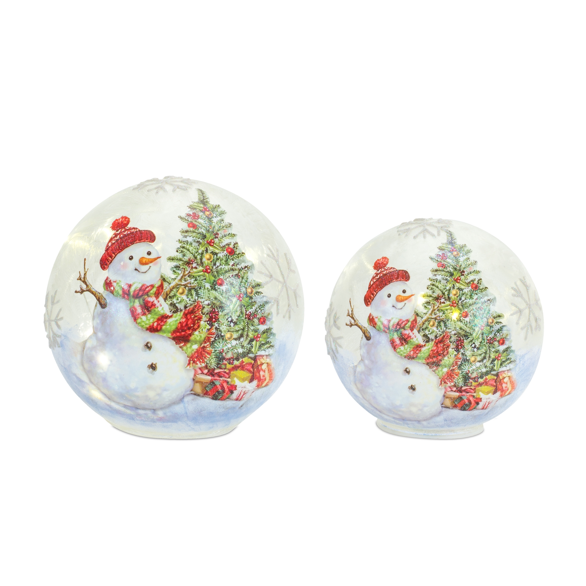 LED Snowman and Tree Globe (Set of 2) 6