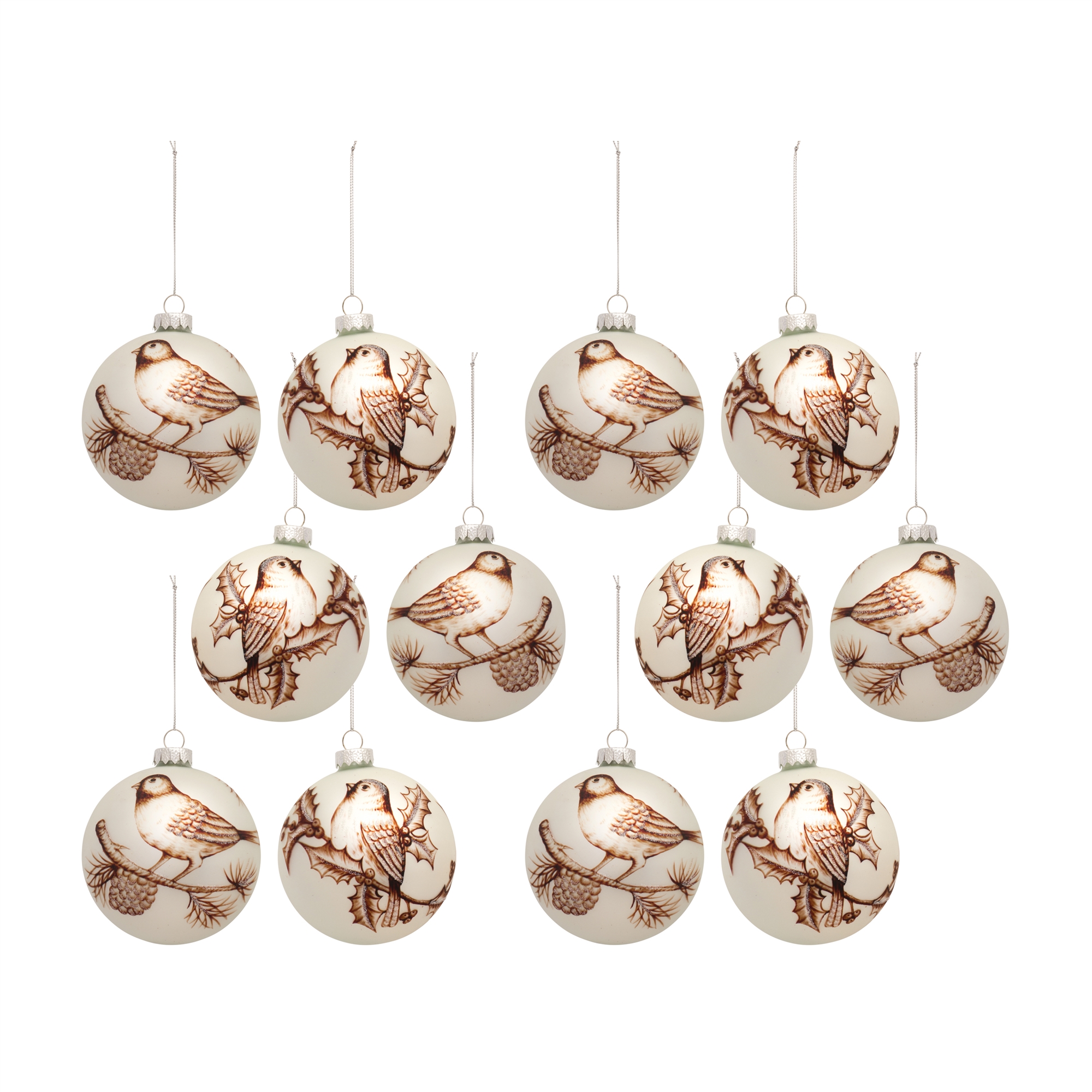 Bird Ball Ornament (Set of 6) 4
