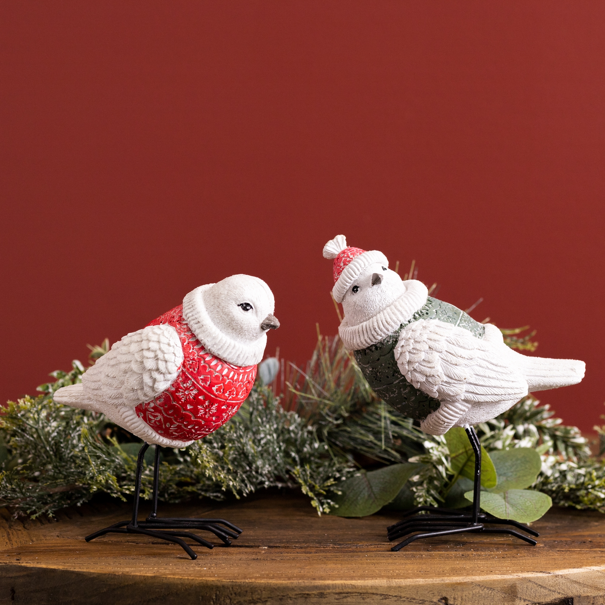 Bird w/Sweater (Set of 2) 6.25