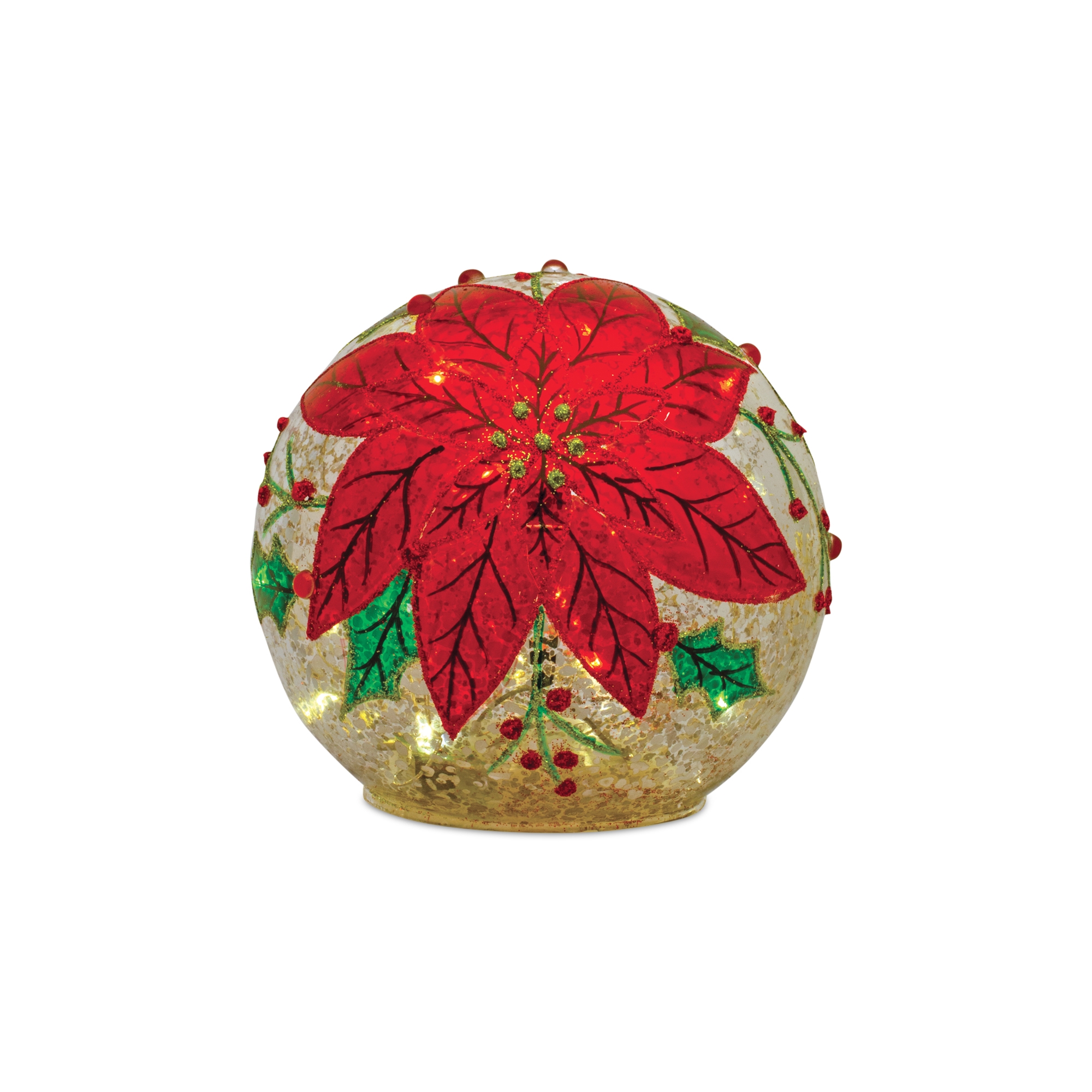 LED Poinsettia Orb (Set of 3) 5
