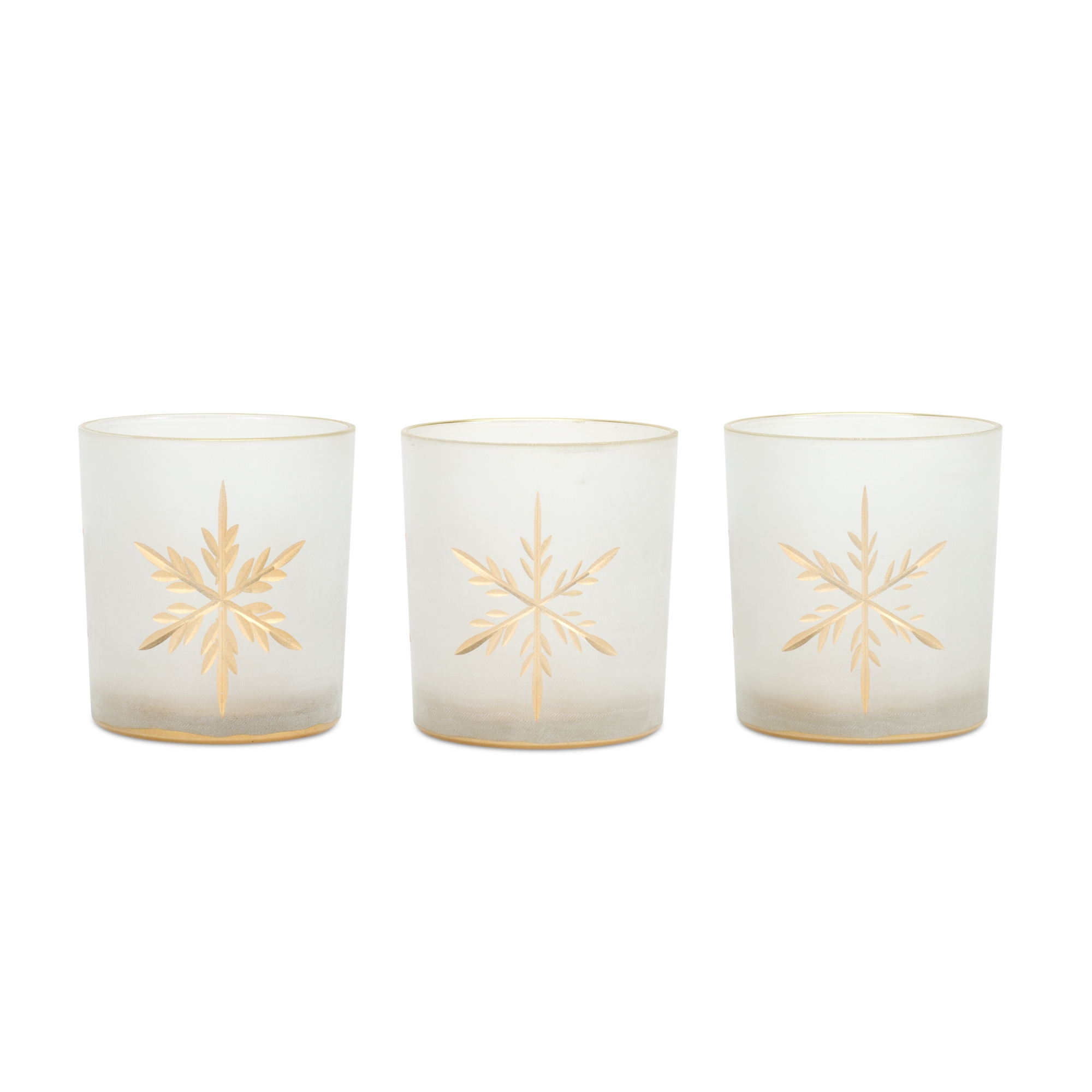 Snowflake Votive (Set of 3) 2.5