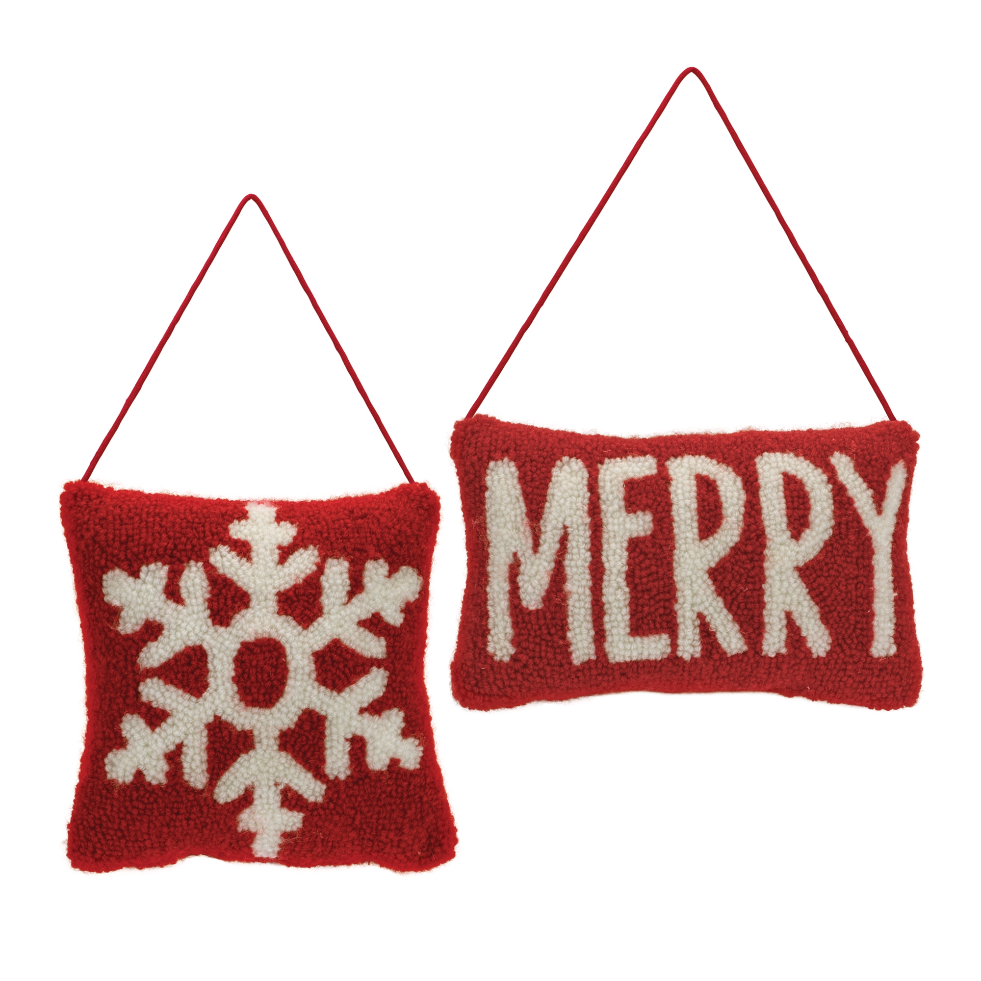 Mini Pillow Ornament (Set of 2) 7.5