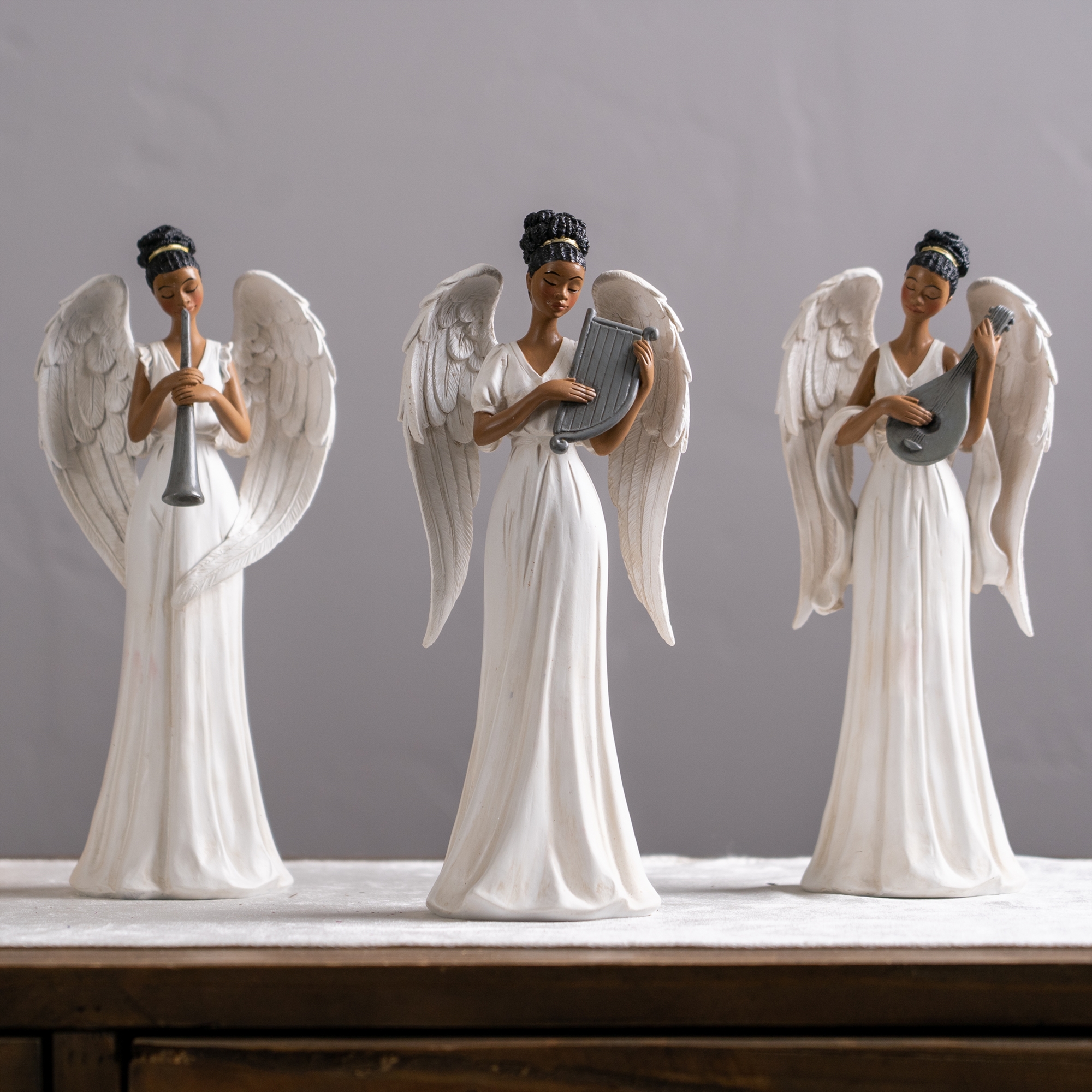 Angel w/Instrument (Set of 3) 10