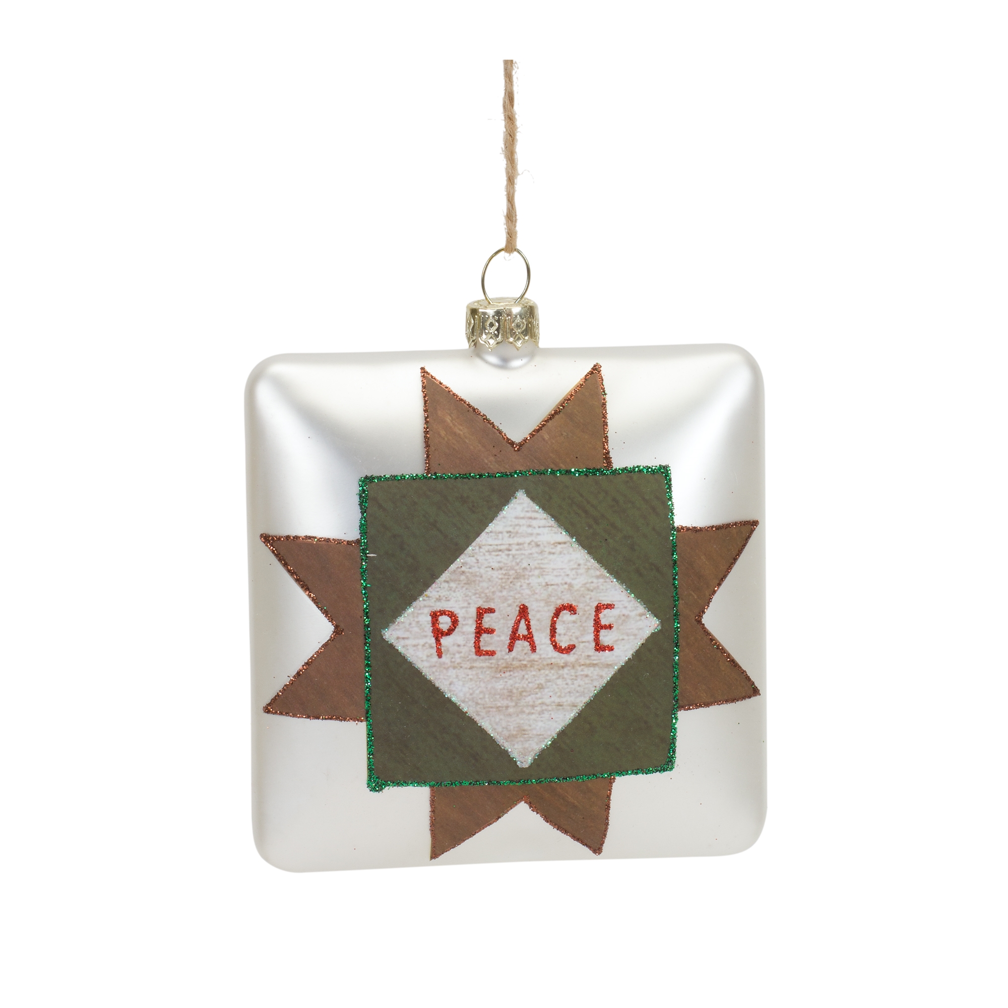 Peace and Joy Ornament (Set of 12) 4.5