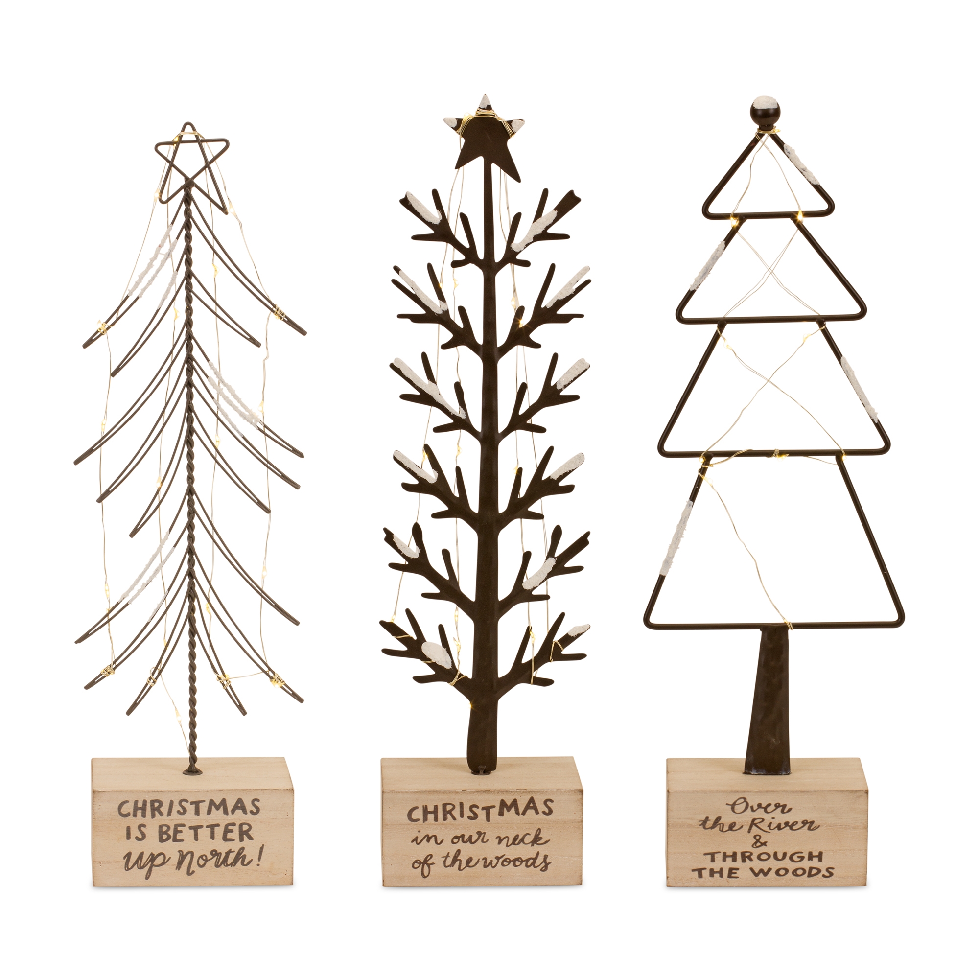 LED Christmas Tree (Set of 3) 17.75