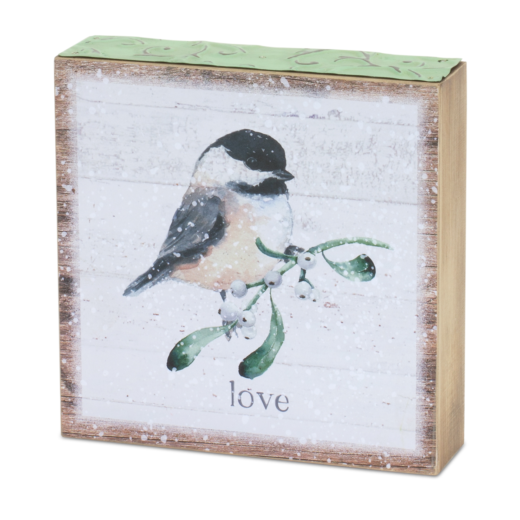 Chickadee Block Sign (Set of 4) 6