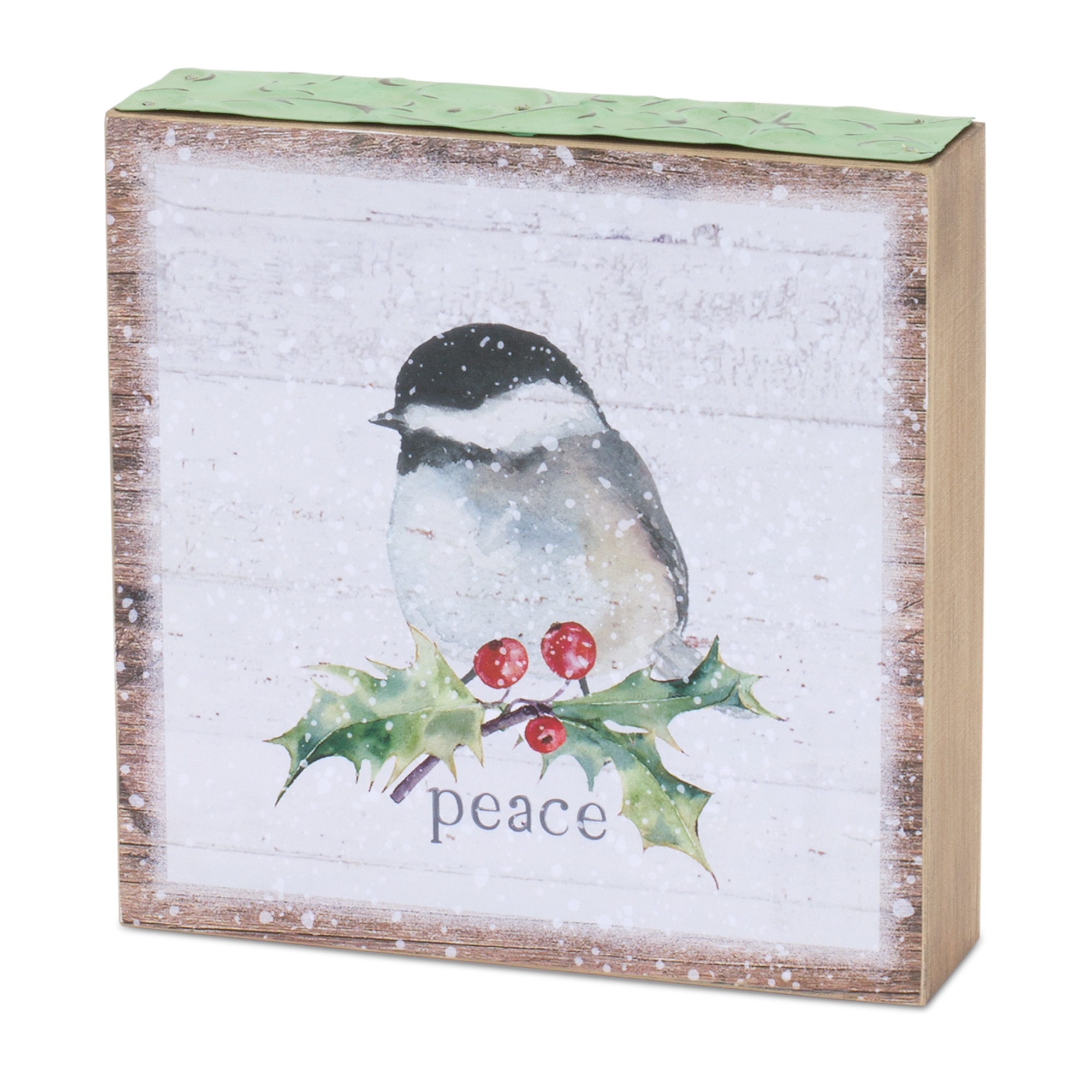 Chickadee Block Sign (Set of 4) 6