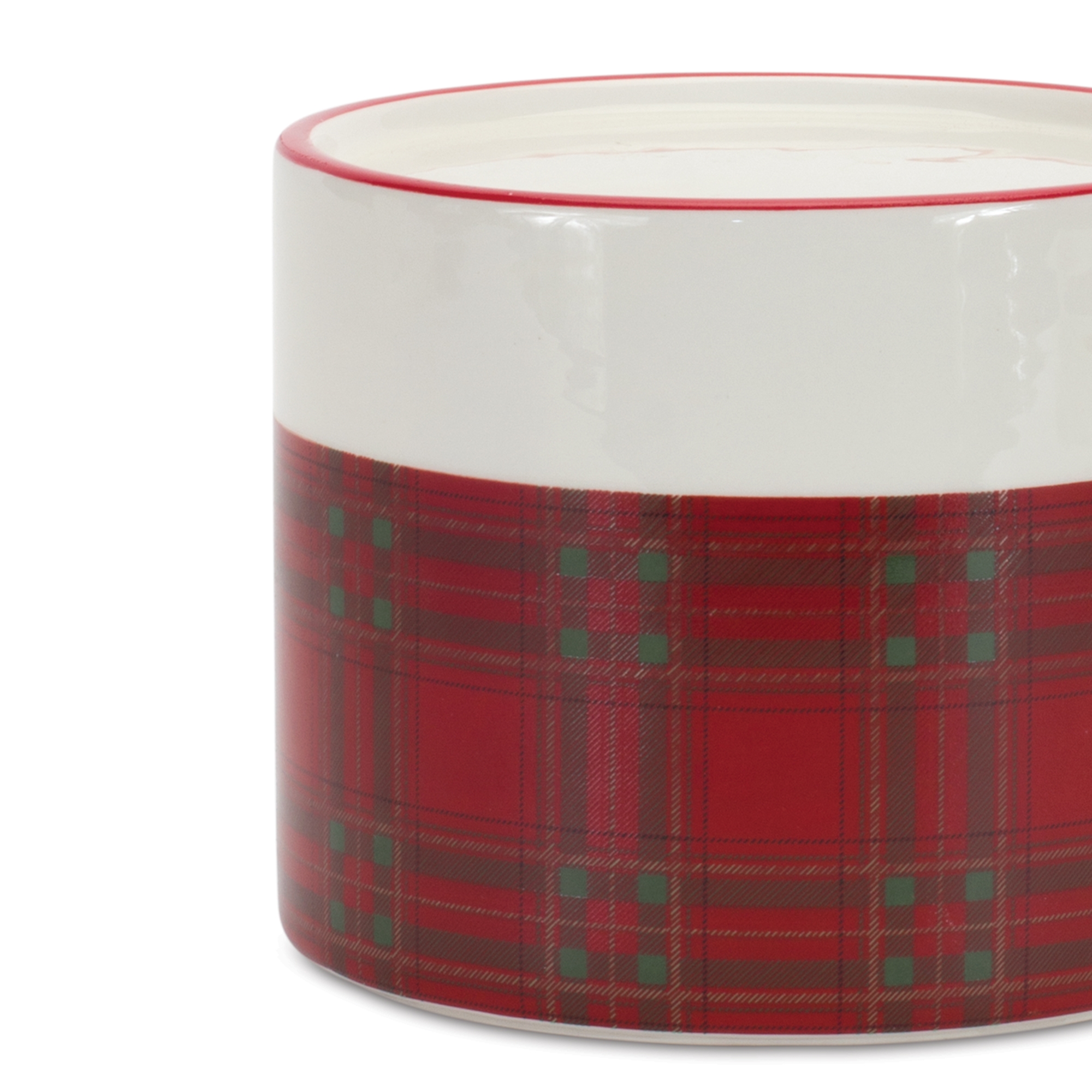 Plaid Candle Holder (Set of 2) 3.75