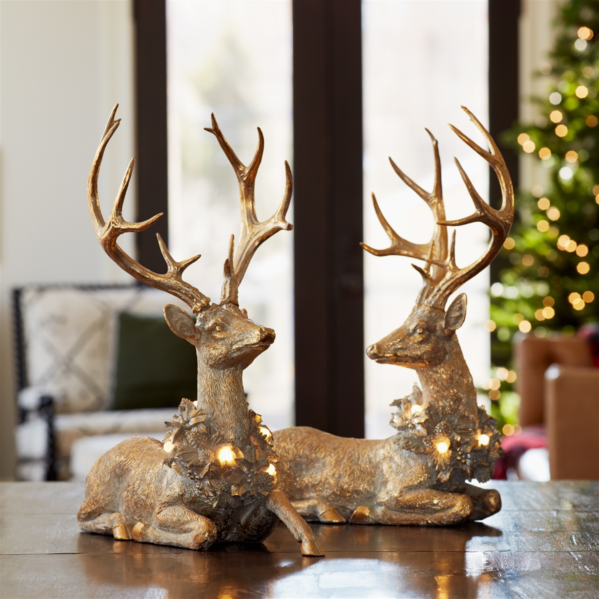 Deer w/LED Light (Set of 2) 21