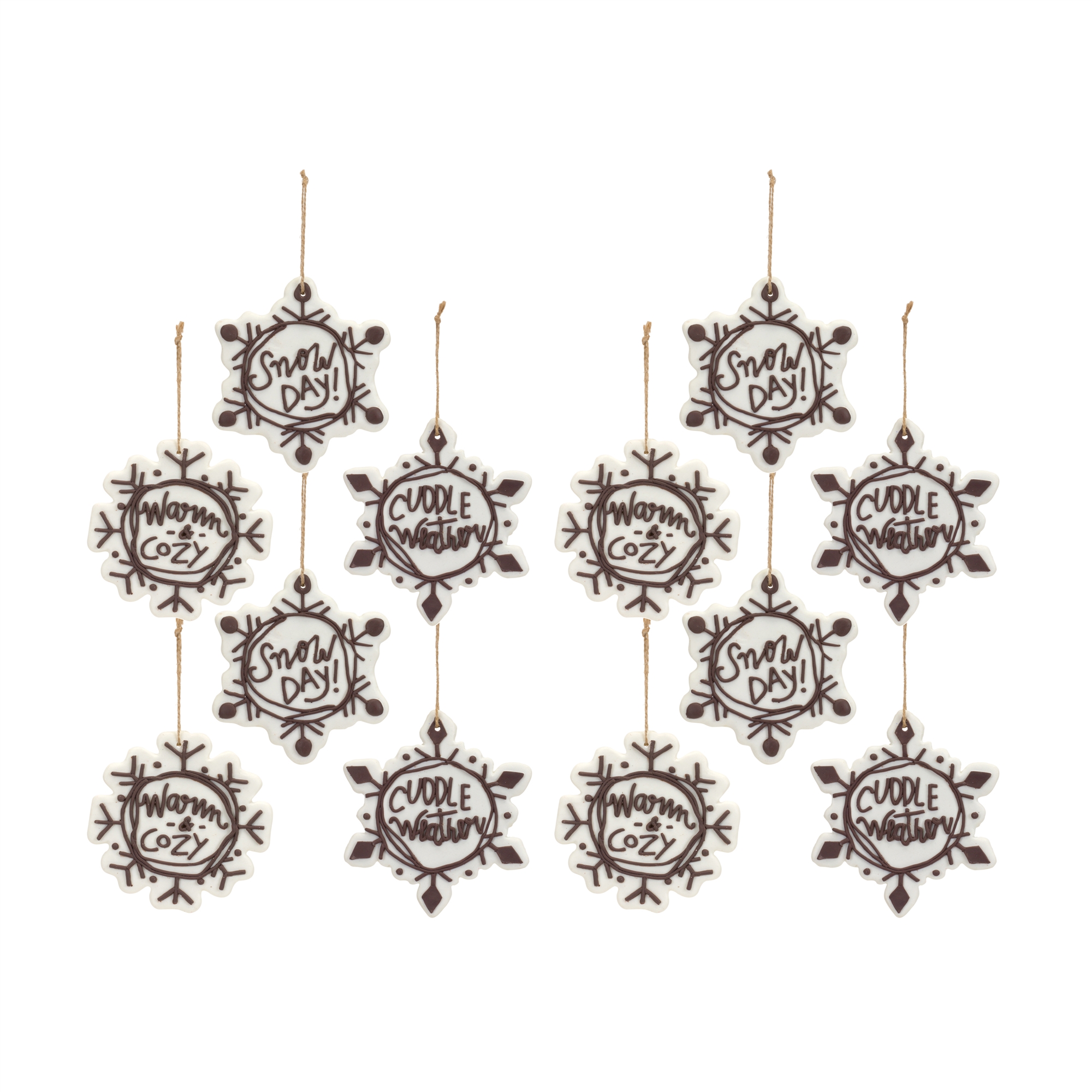 Snowflake Ornament (Set of 12) 4.25