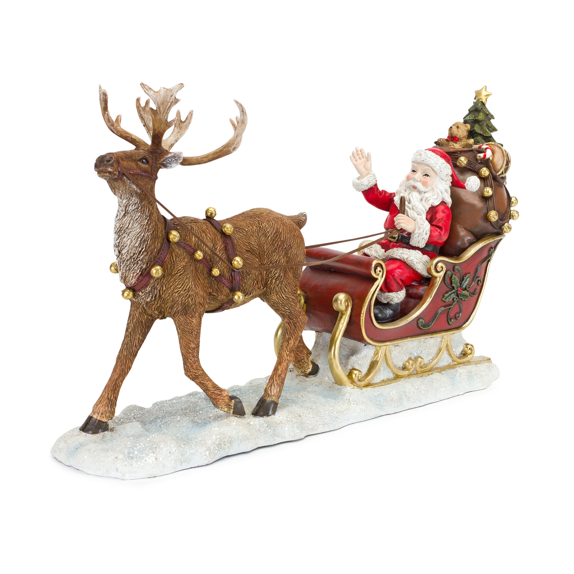 Santa w/Sleigh and Deer 19