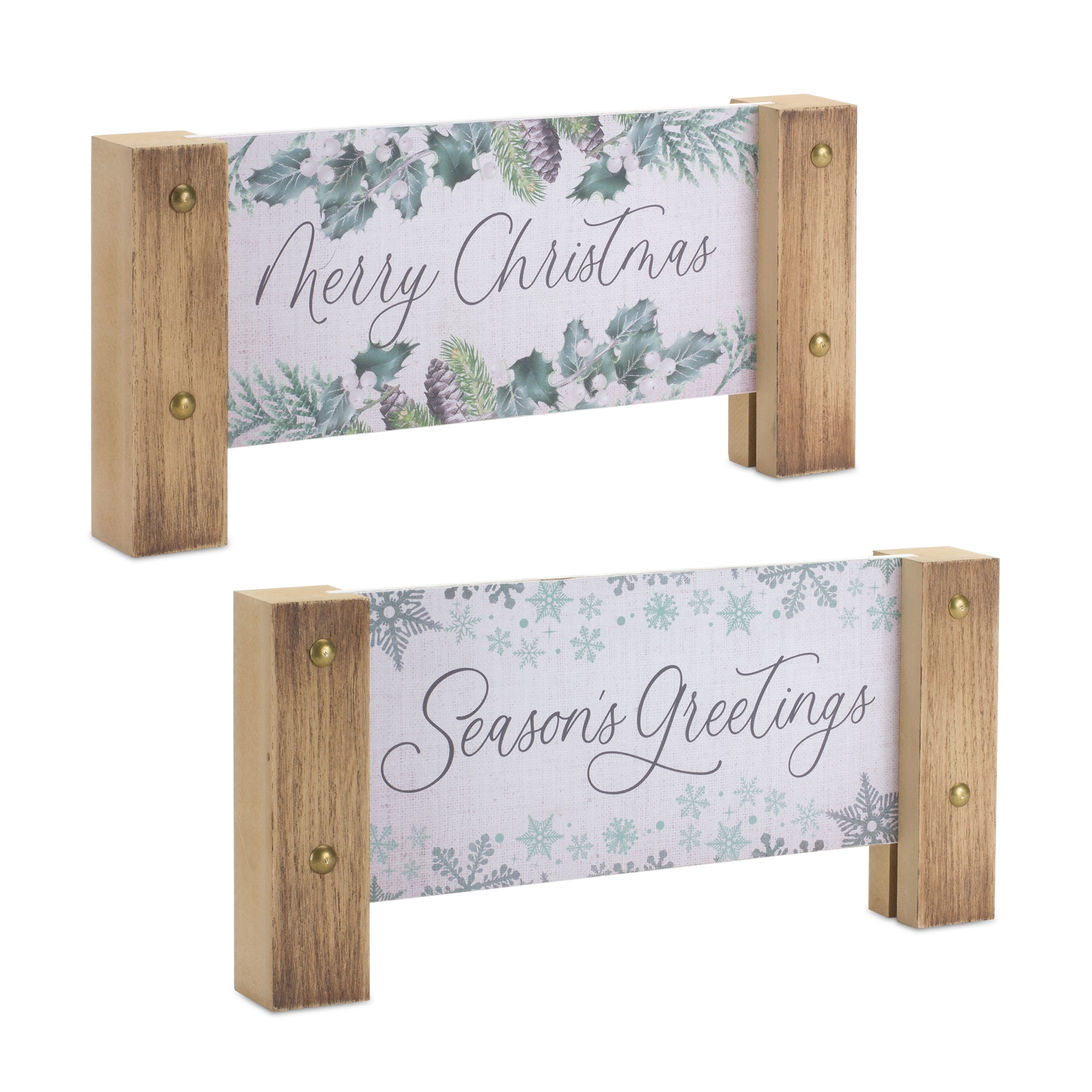 Holiday Plaque (Set of 4) 10.5