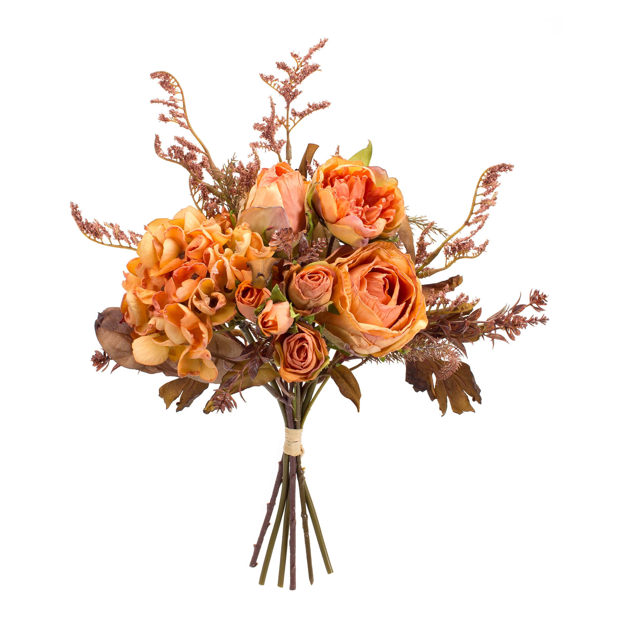 Rose and Fall Foliage Bouquet (Set of 6) 15