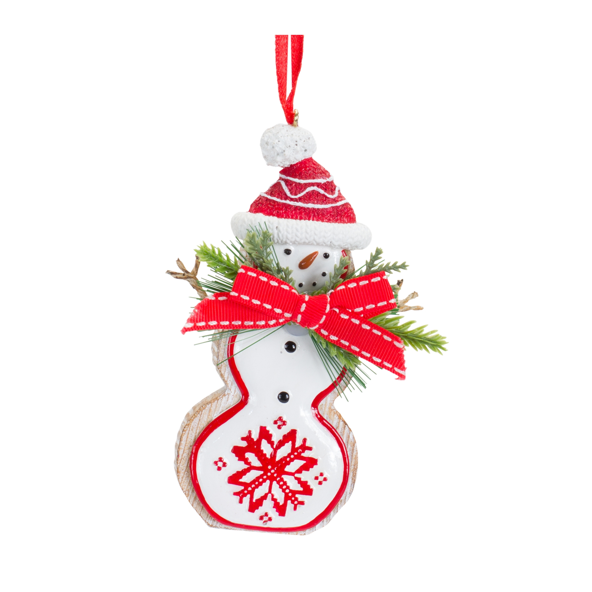 Snowman/Tree/Deer Ornament (Set of 6) 4.25