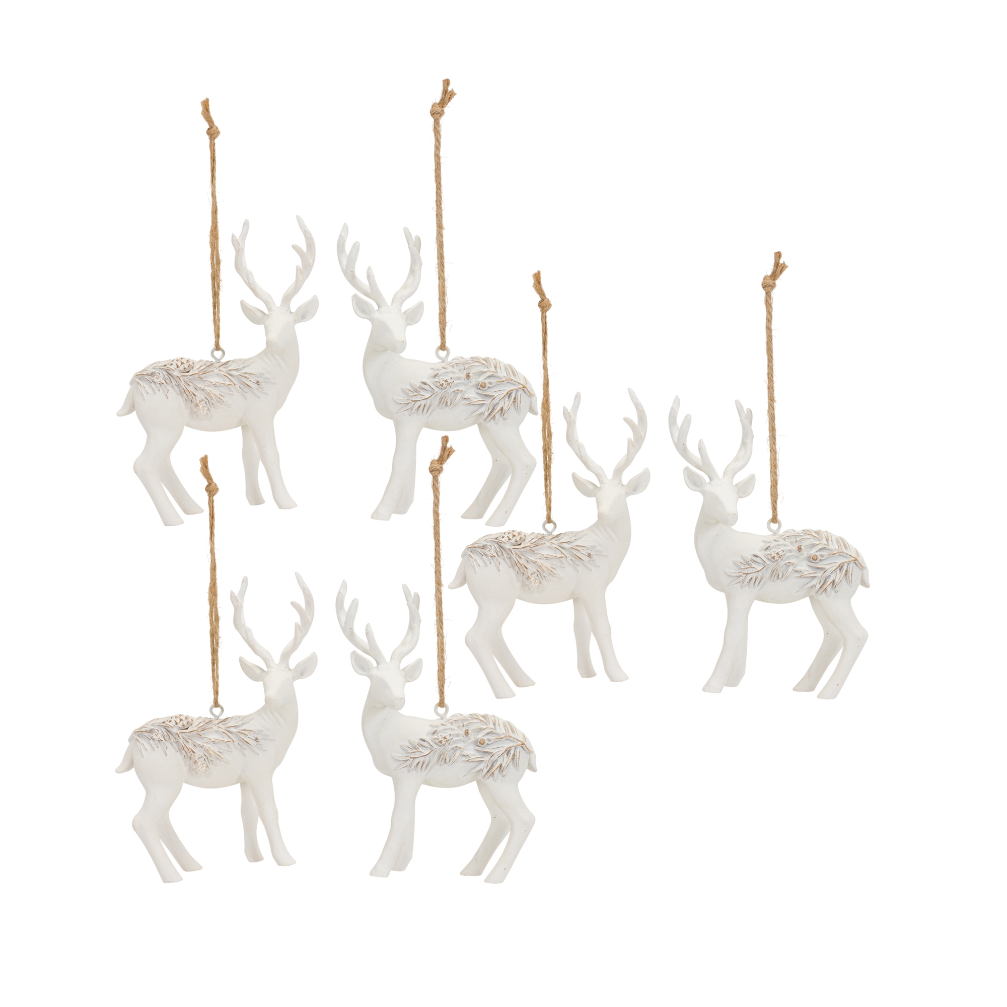 Deer Ornament (Set of 6) 3.25
