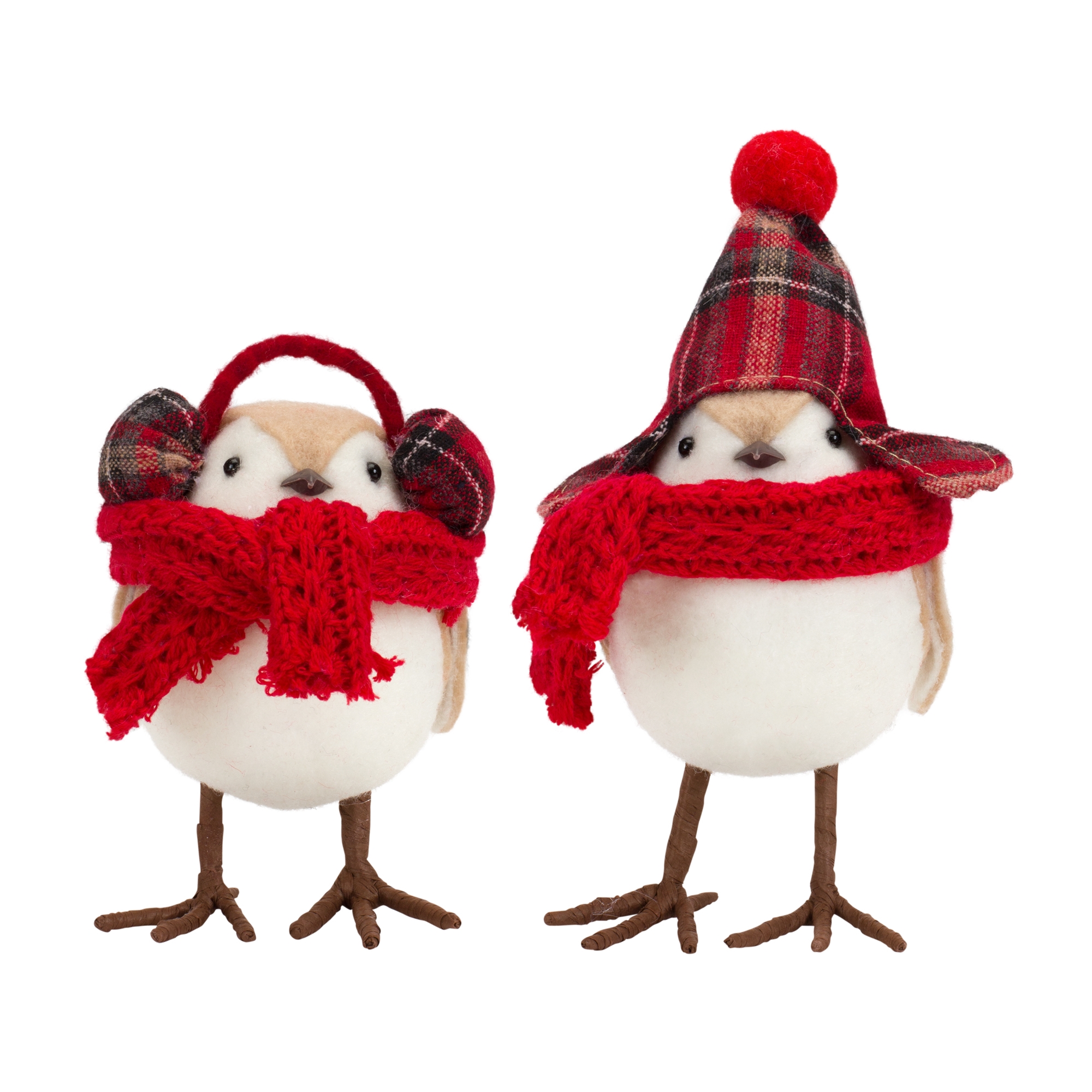 Bird w/Scarf and Hat (Set of 12) 5.25