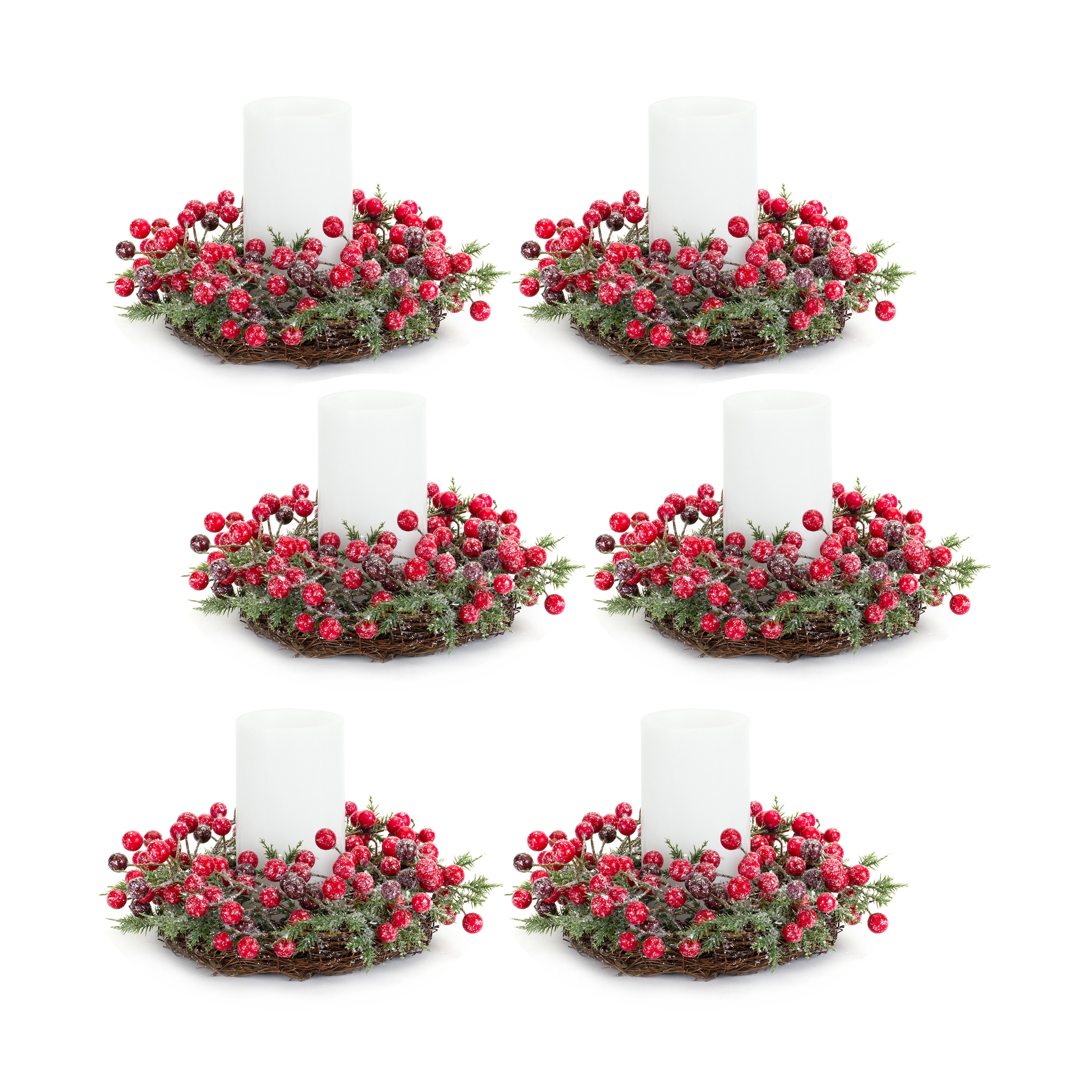 Mini Wreath/Candle Ring (Set of 6) 10.5