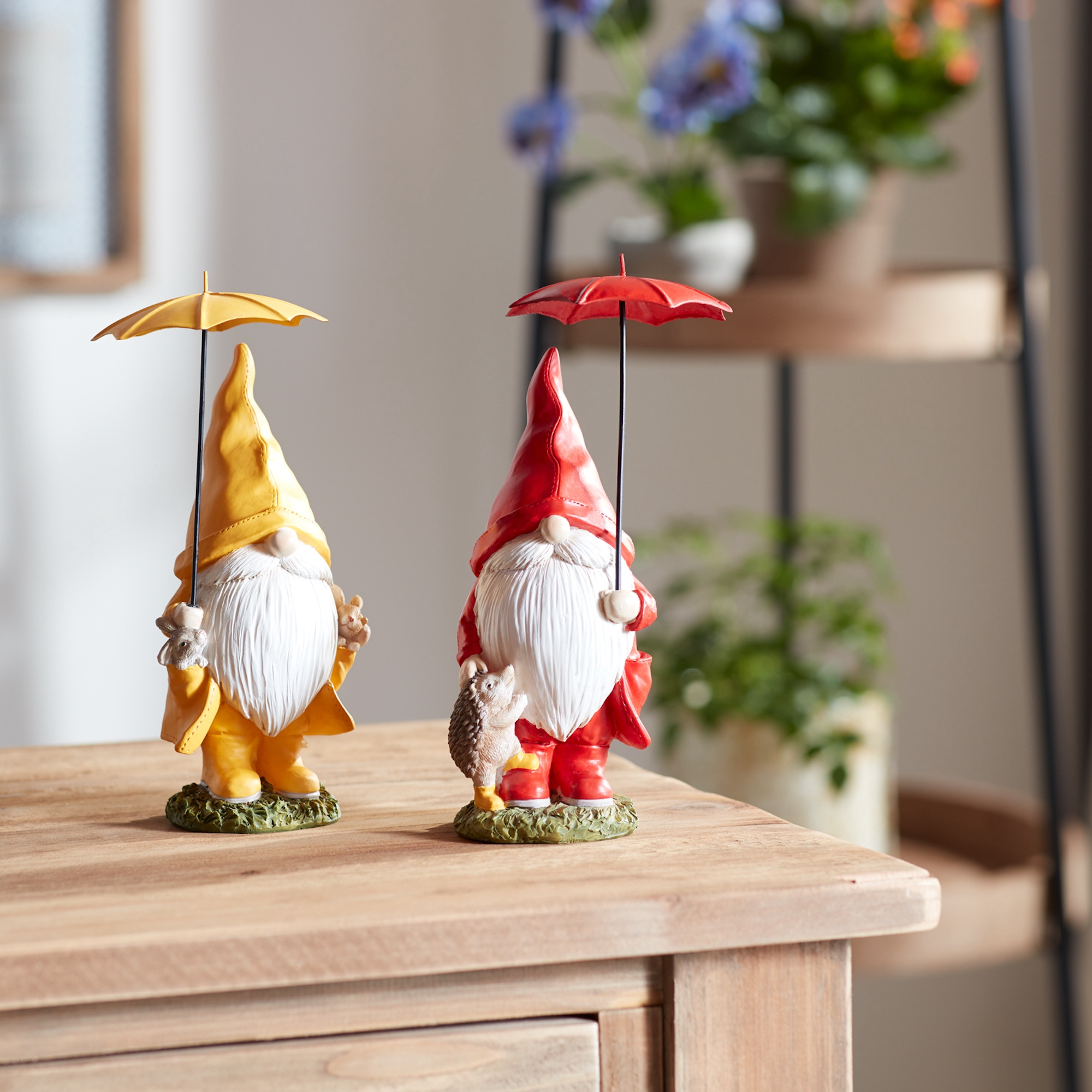 Gnome w/Umbrella (Set of 4) 6.5