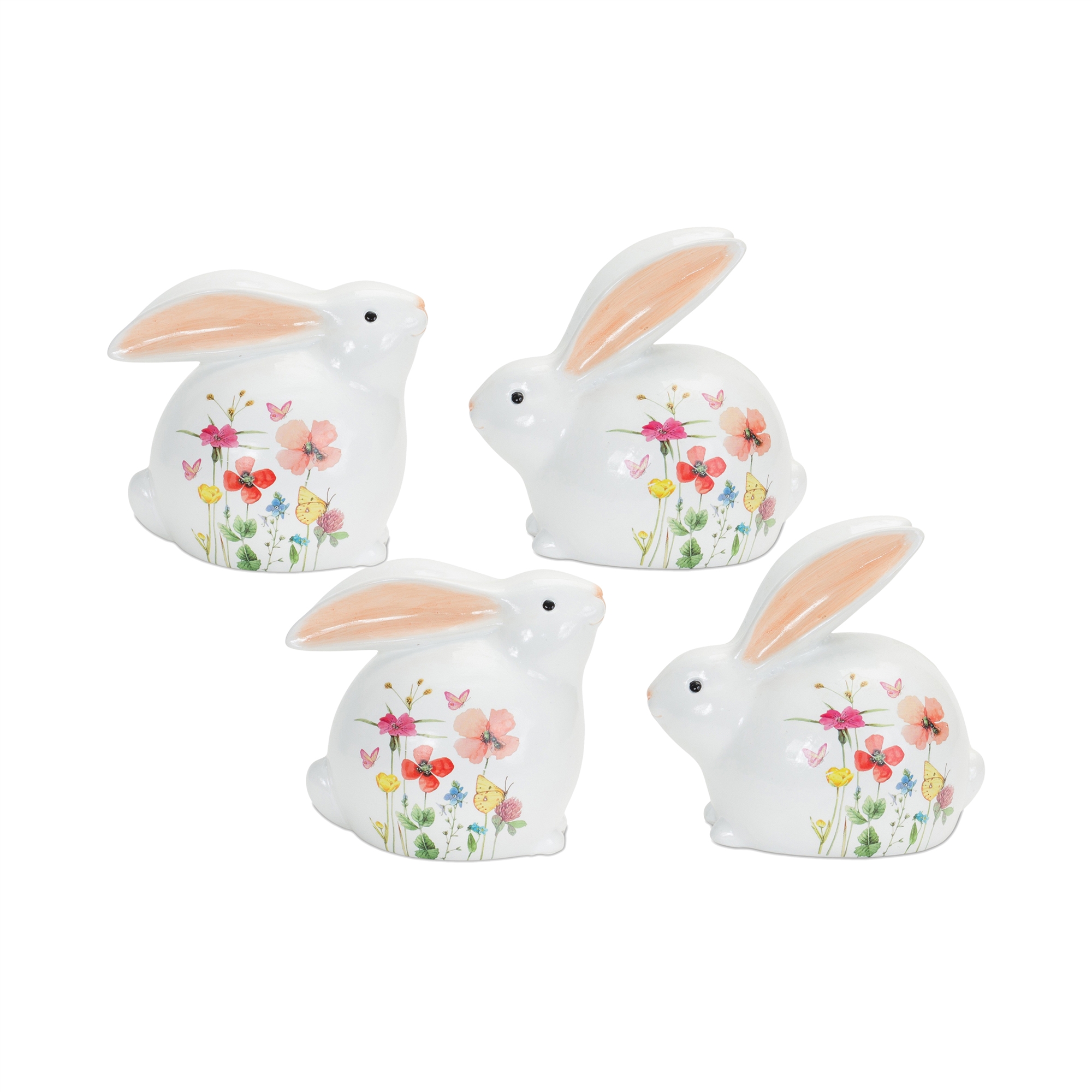 Floral Bunny (Set of 4) 5.5