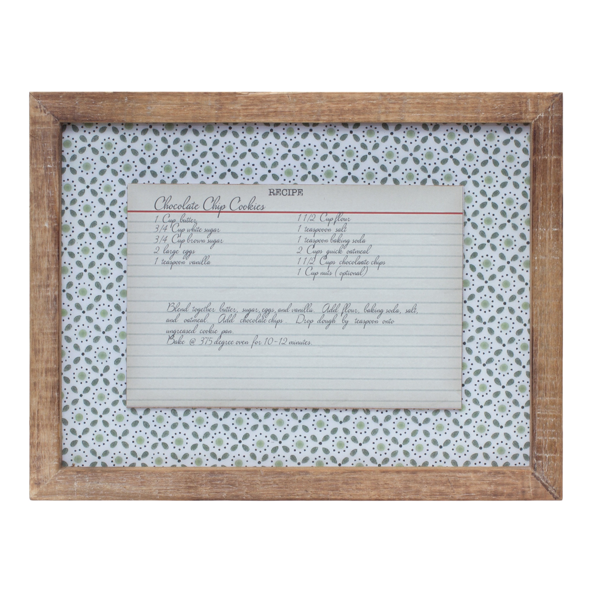 Framed Recipe Card (Set of 4) 13.5
