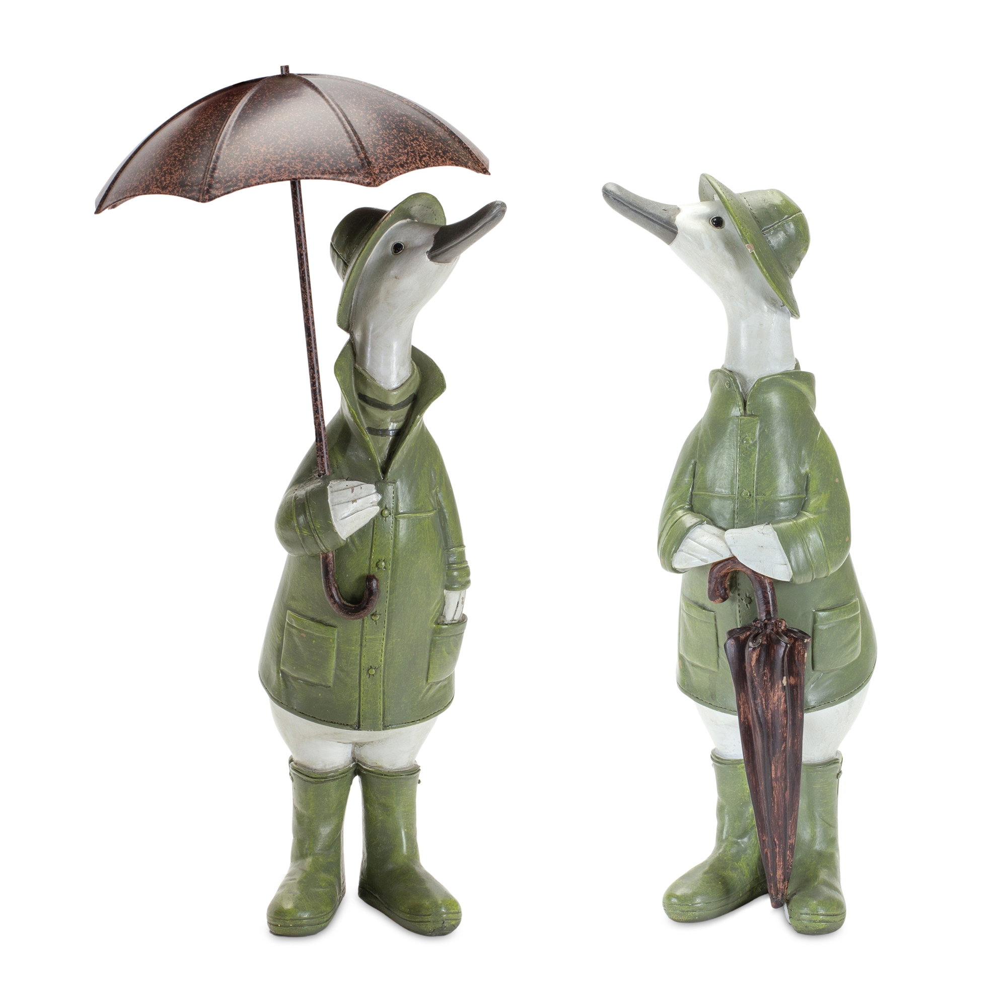 Duck w/Umbrella (Set of 2) 11.75