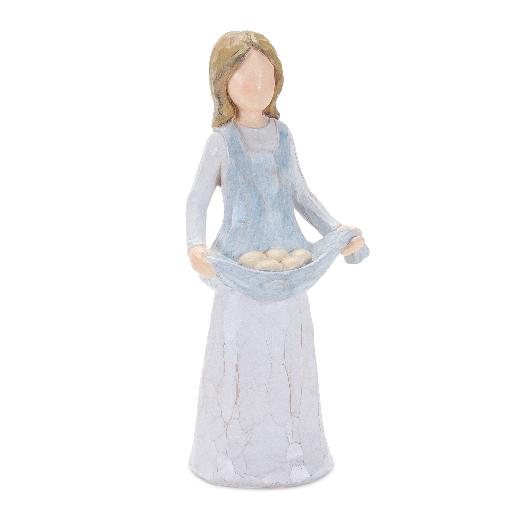 Girl with Chicken and Eggs (Set of 2) 7.25