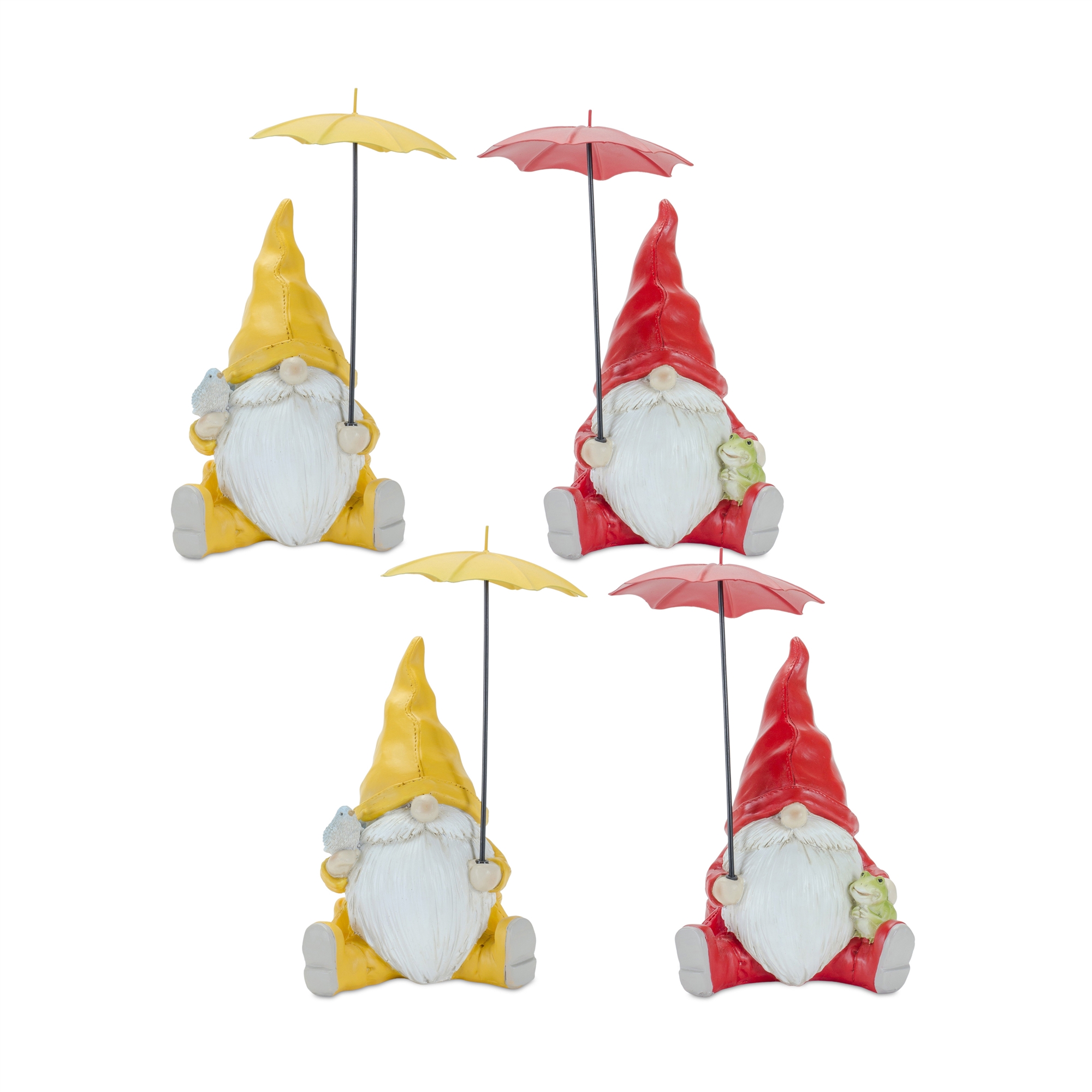 Gnome with Umbrella (Set of 4) 7.25