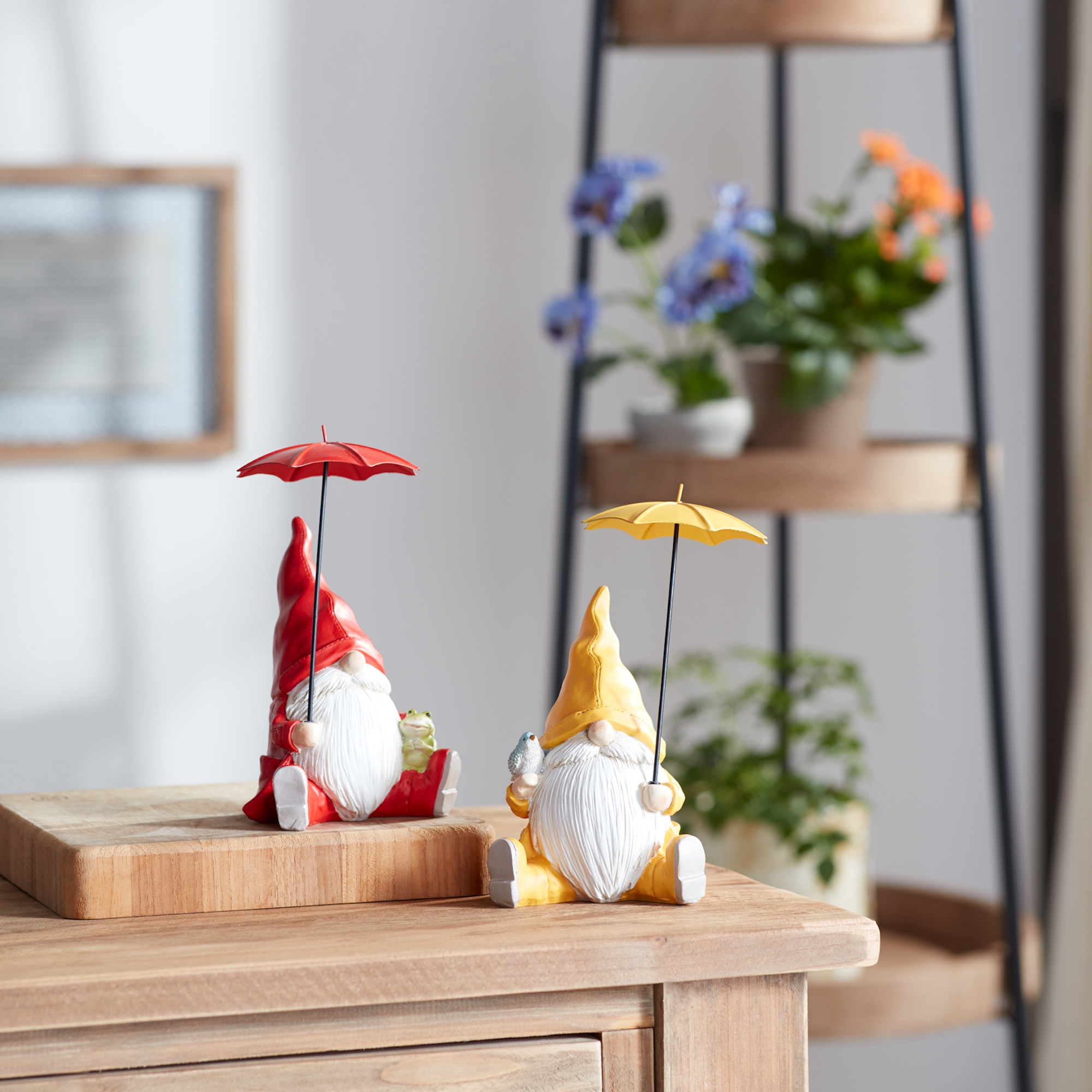 Gnome with Umbrella (Set of 4) 7.25