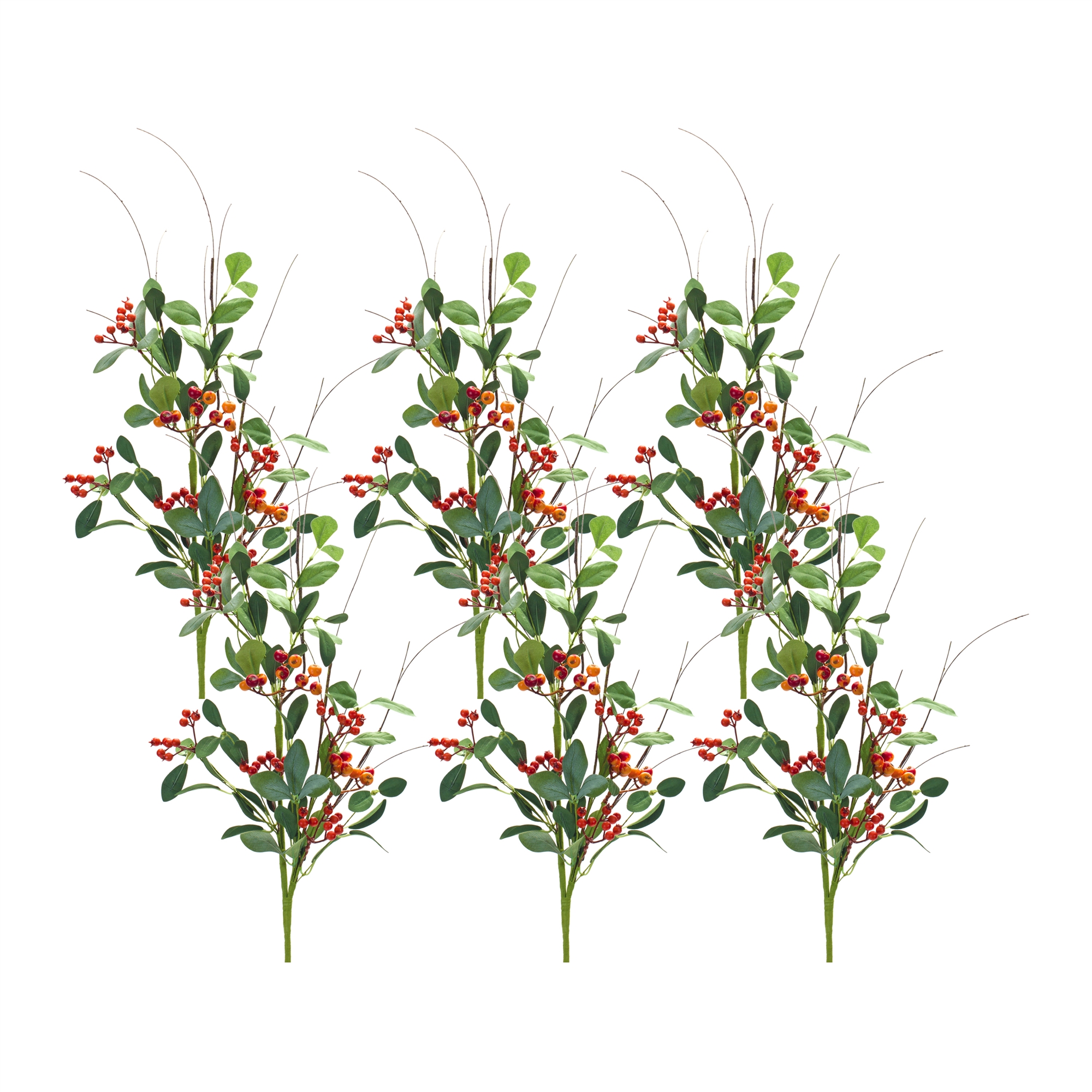 Foliage and Berry Spray (Set of 6) 34