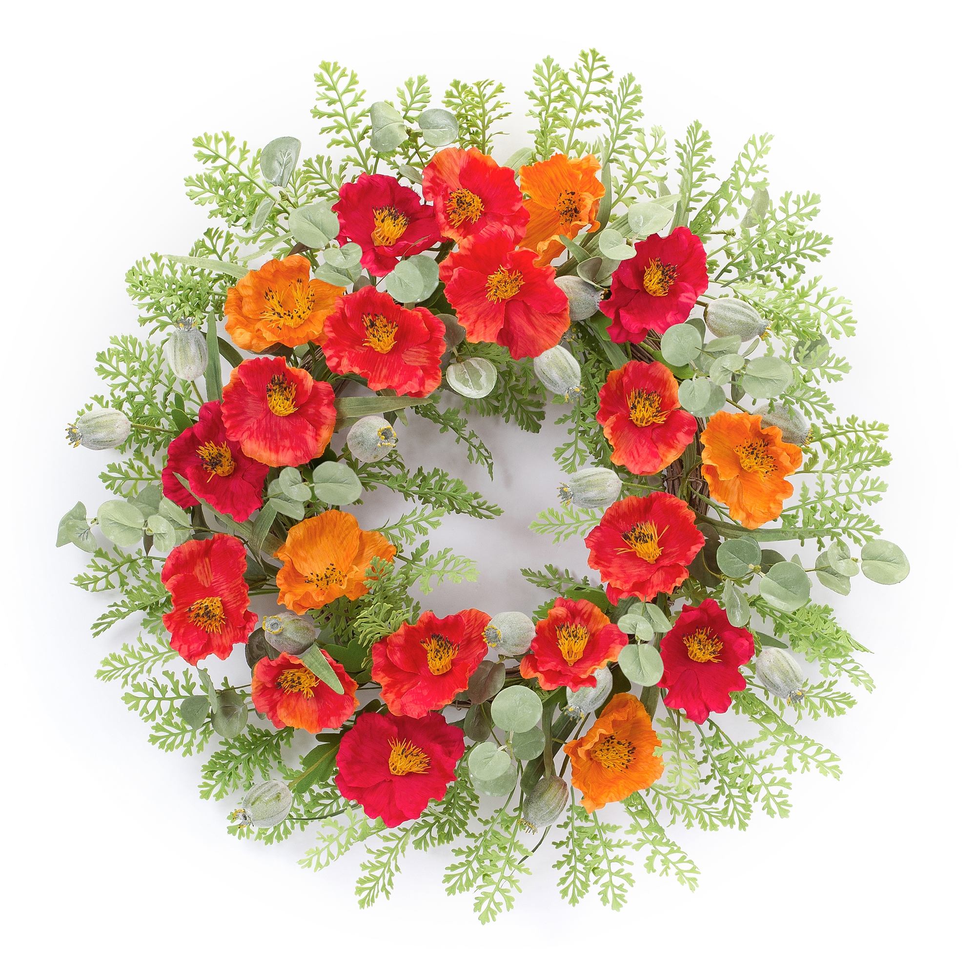 Poppy Wreath 18.5