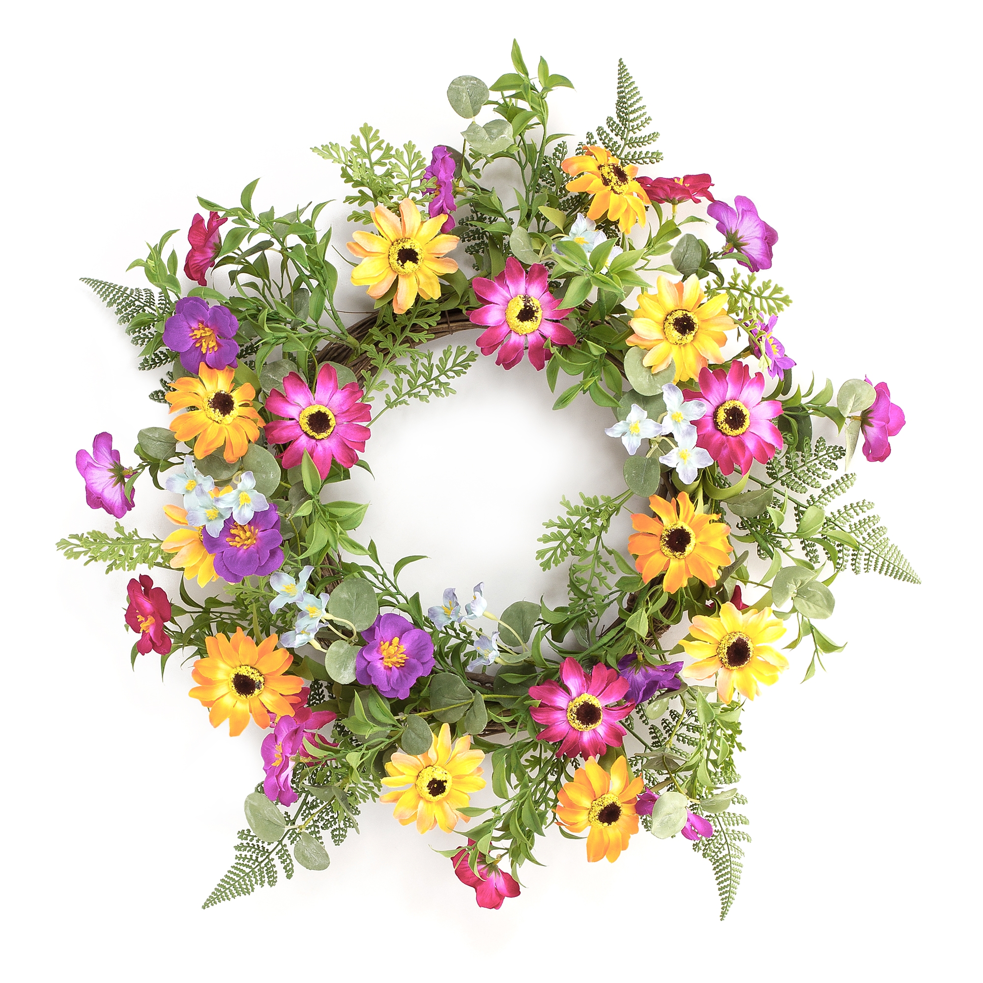 Mixed Floral Wreath 18