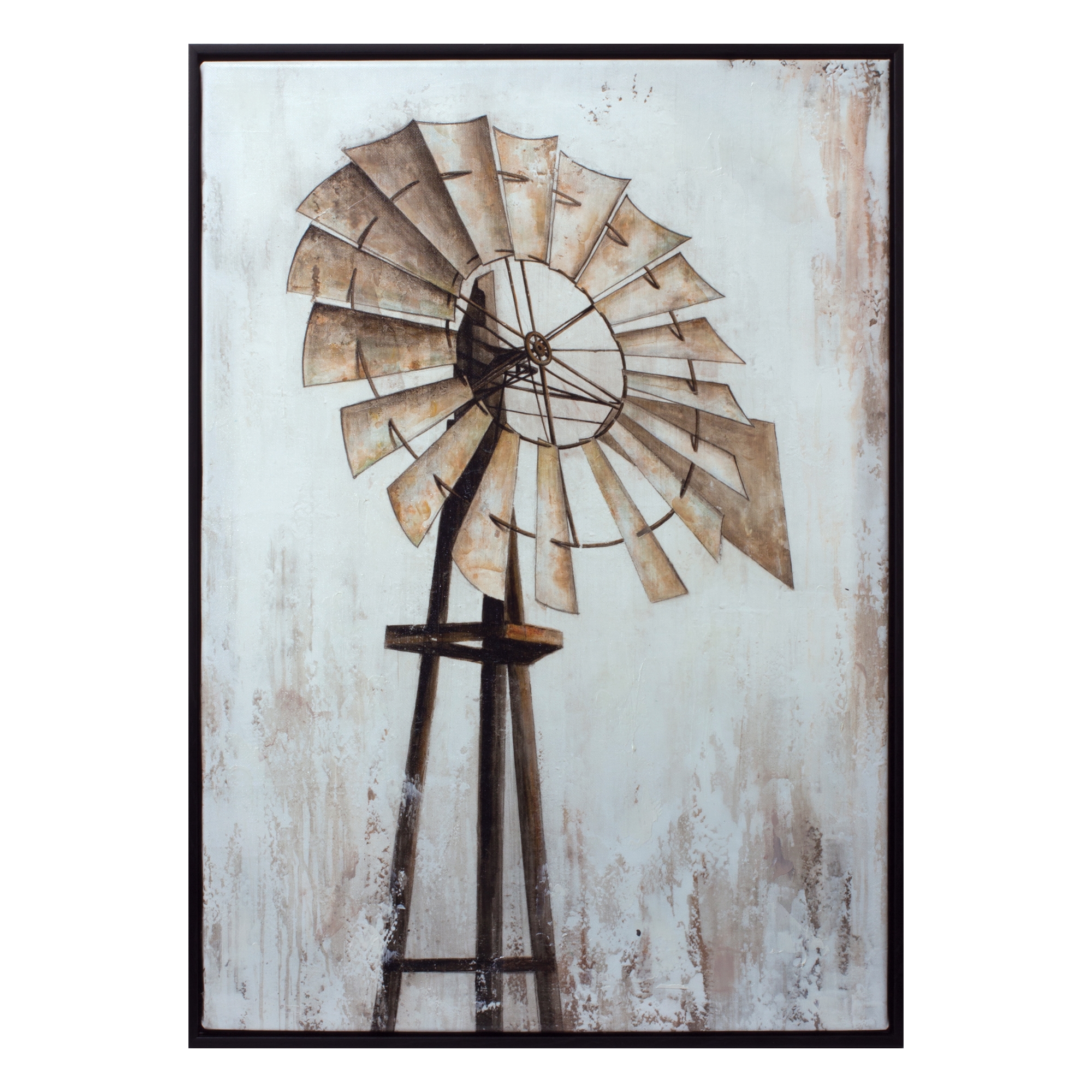 Framed Windmill Print 20.25