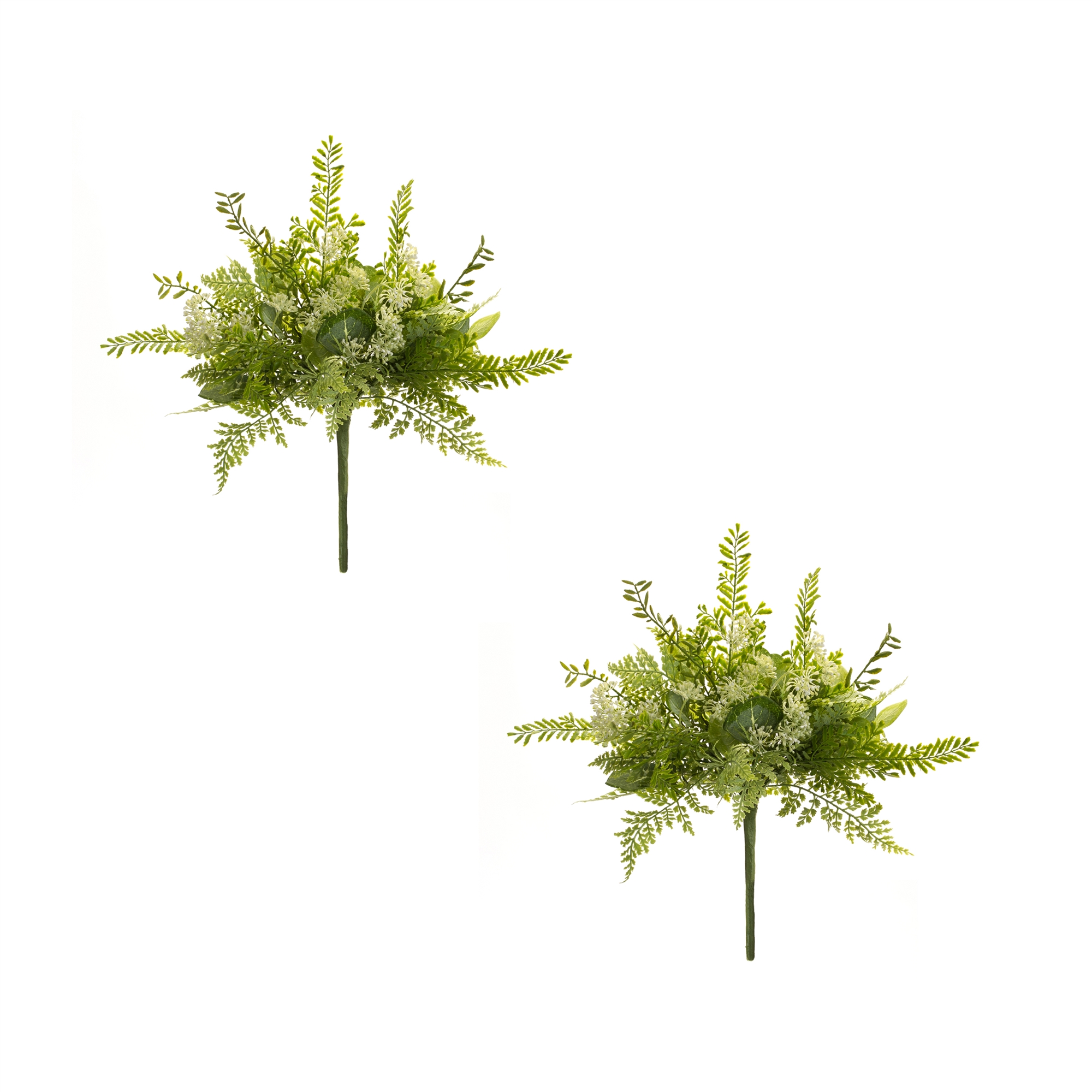 Queen Anne and Foliage Bush (Set of 2) 20.75