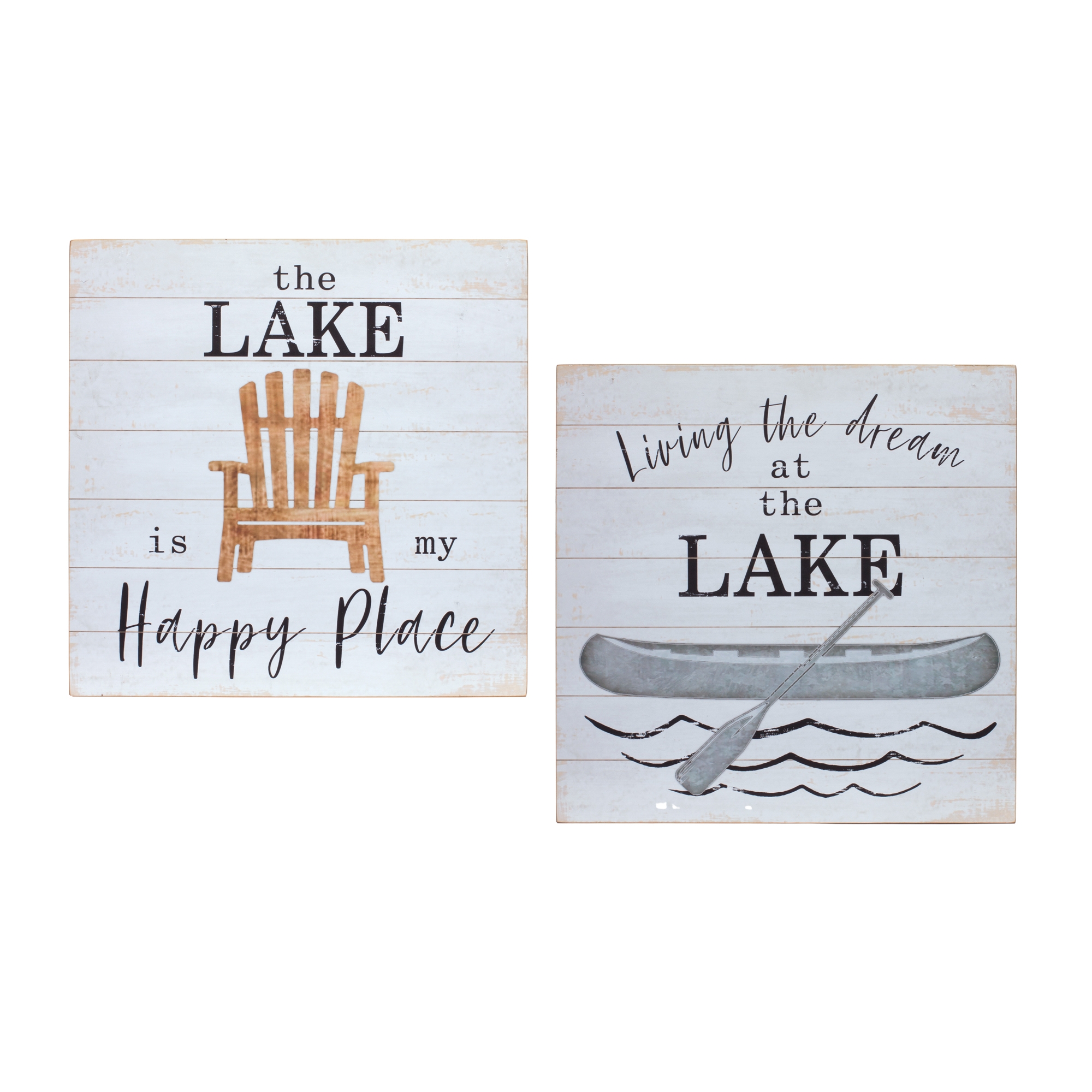 Lake Sign (Set of 2) 15.75