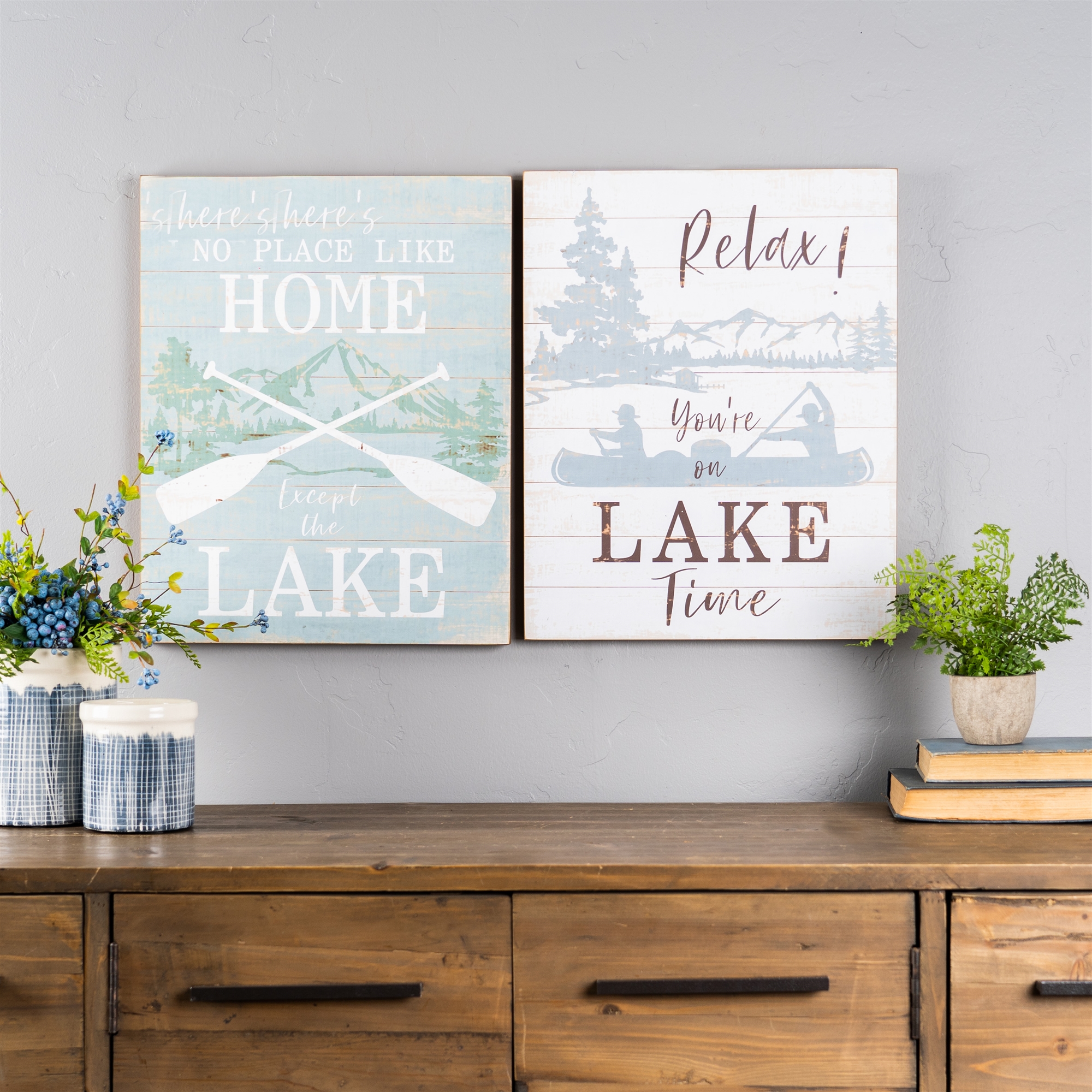 Lake Sign (Set of 2) 15.75