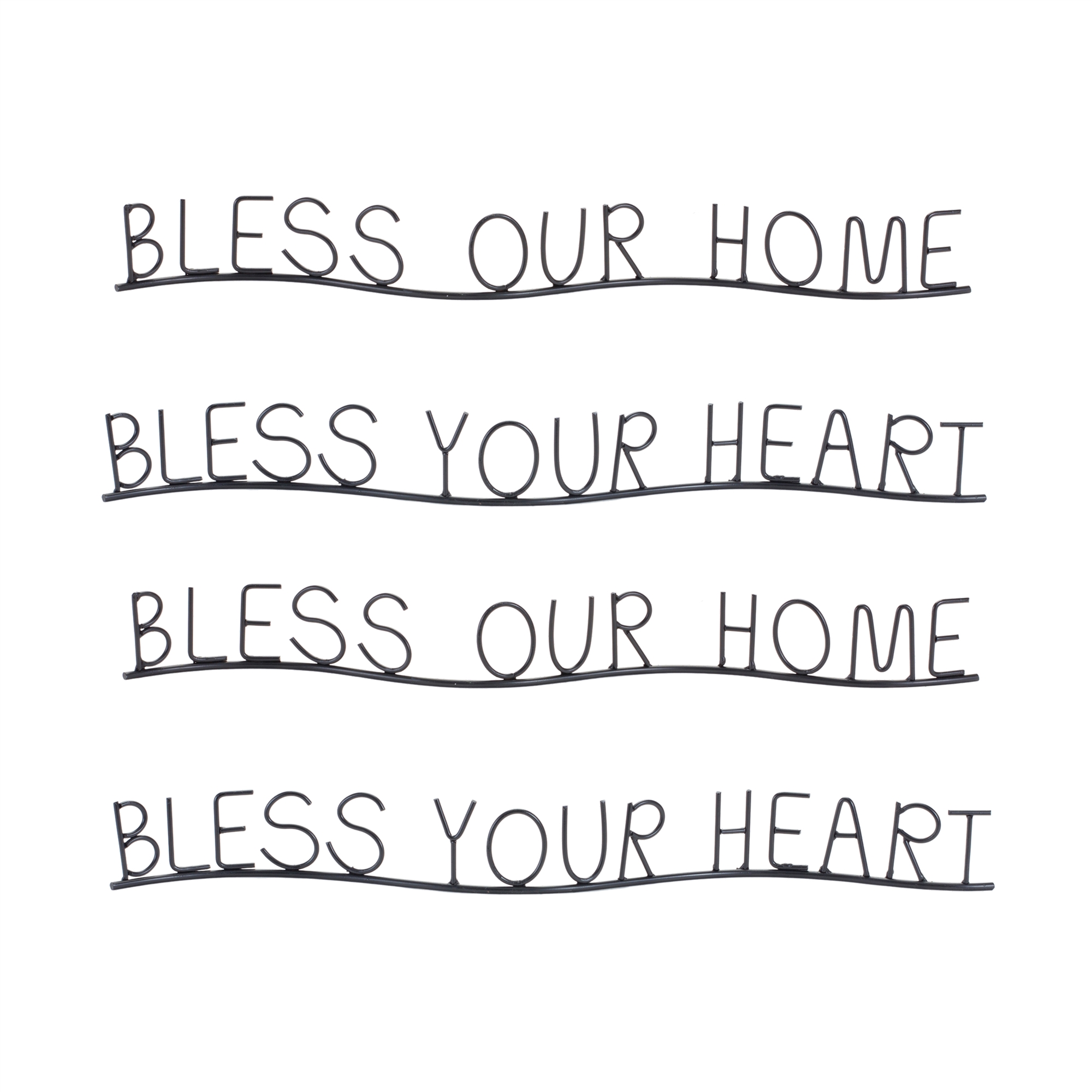 Bless Home and Heart (Set of 4) 20.25