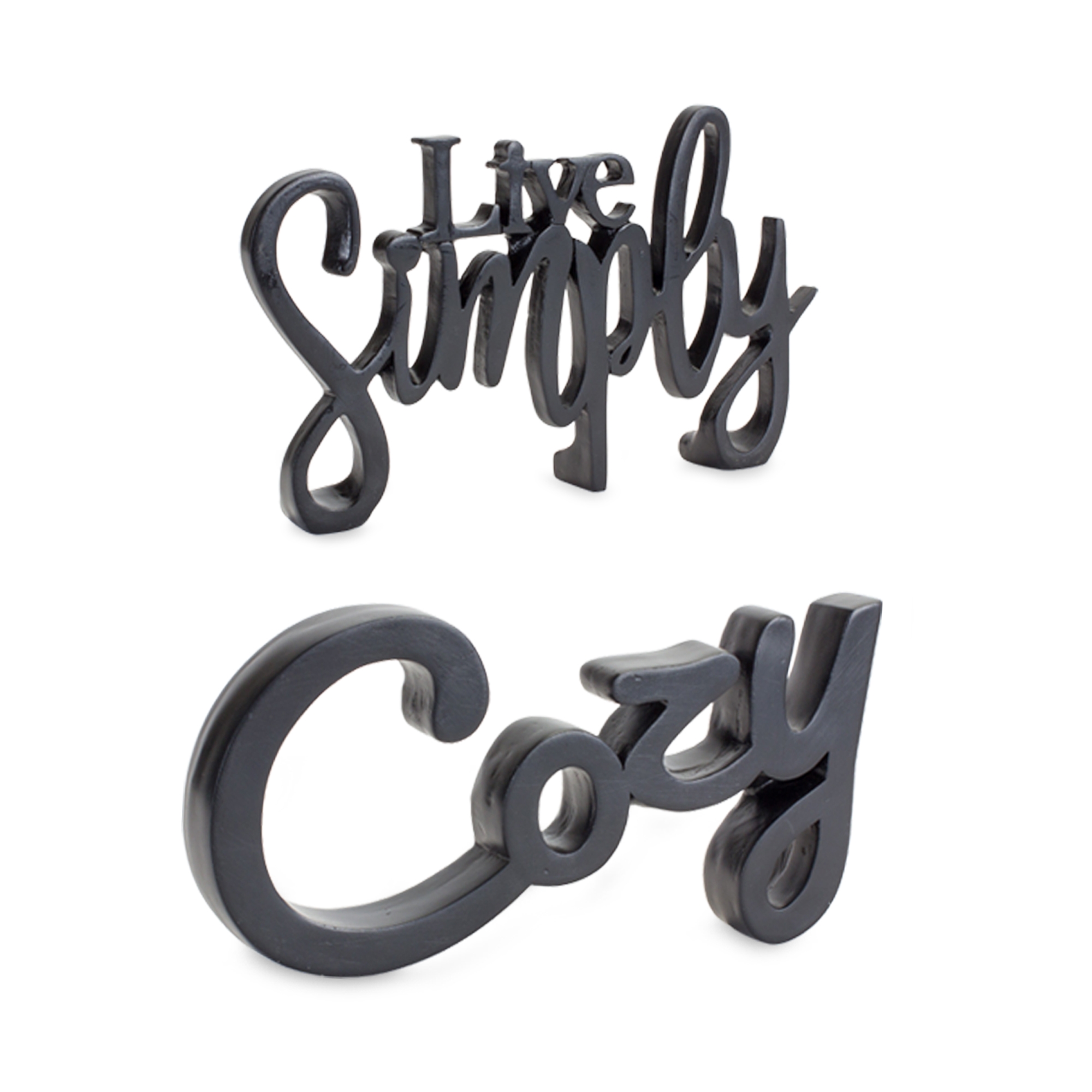 Cozy and Simply Sign (Set of 2) 8.25