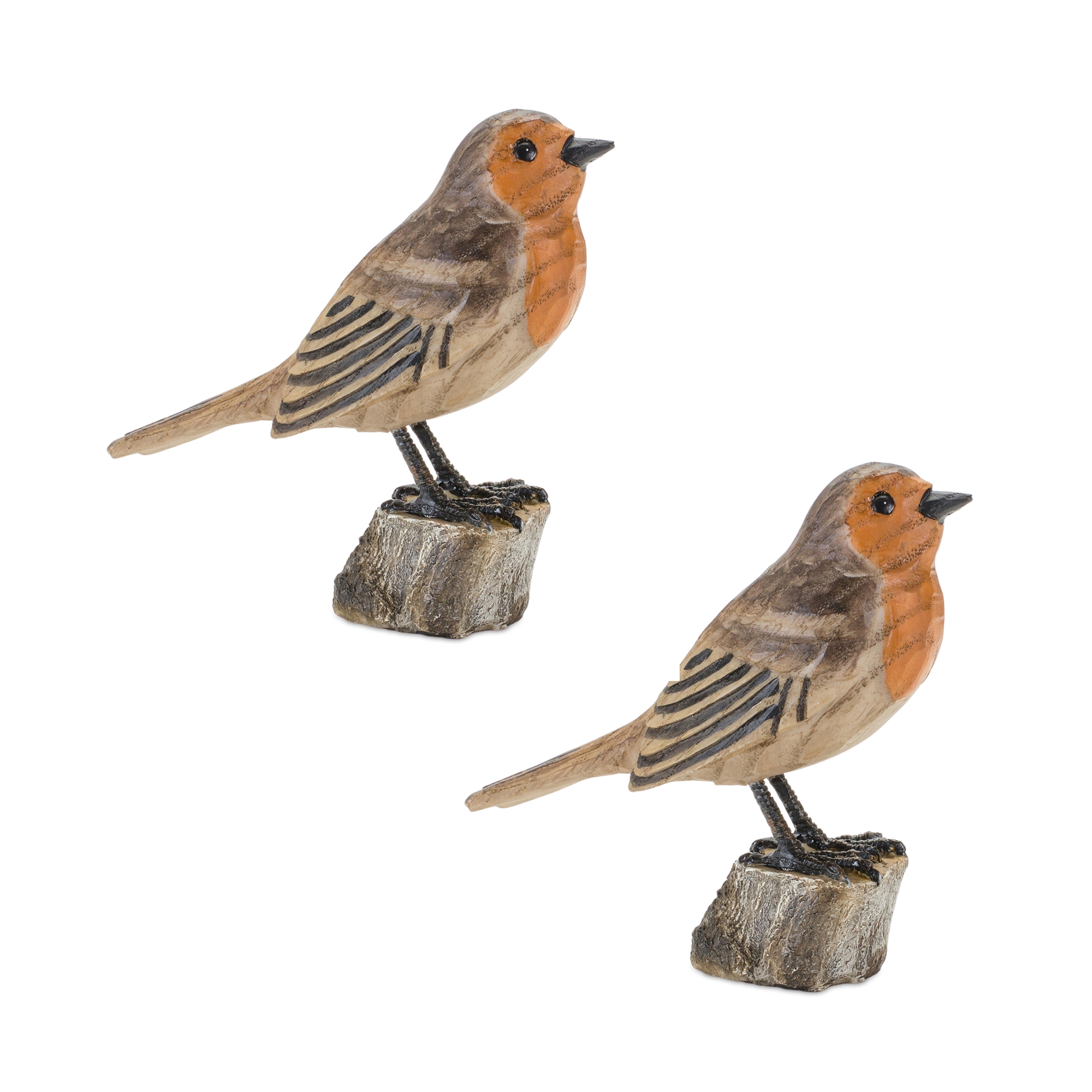 Bird on Stump (Set of 2) 4.25
