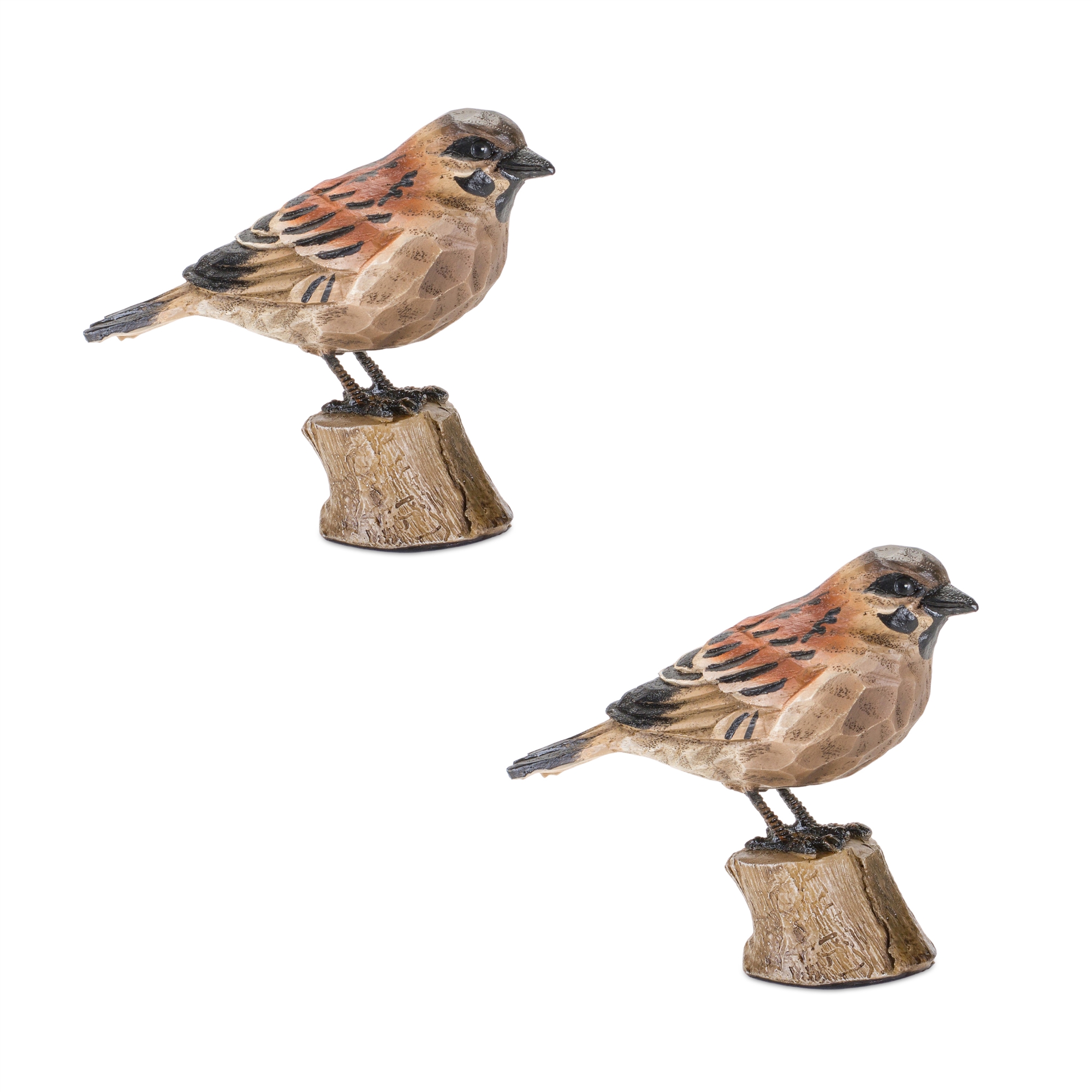 Bird on Stump (Set of 2) 3.75