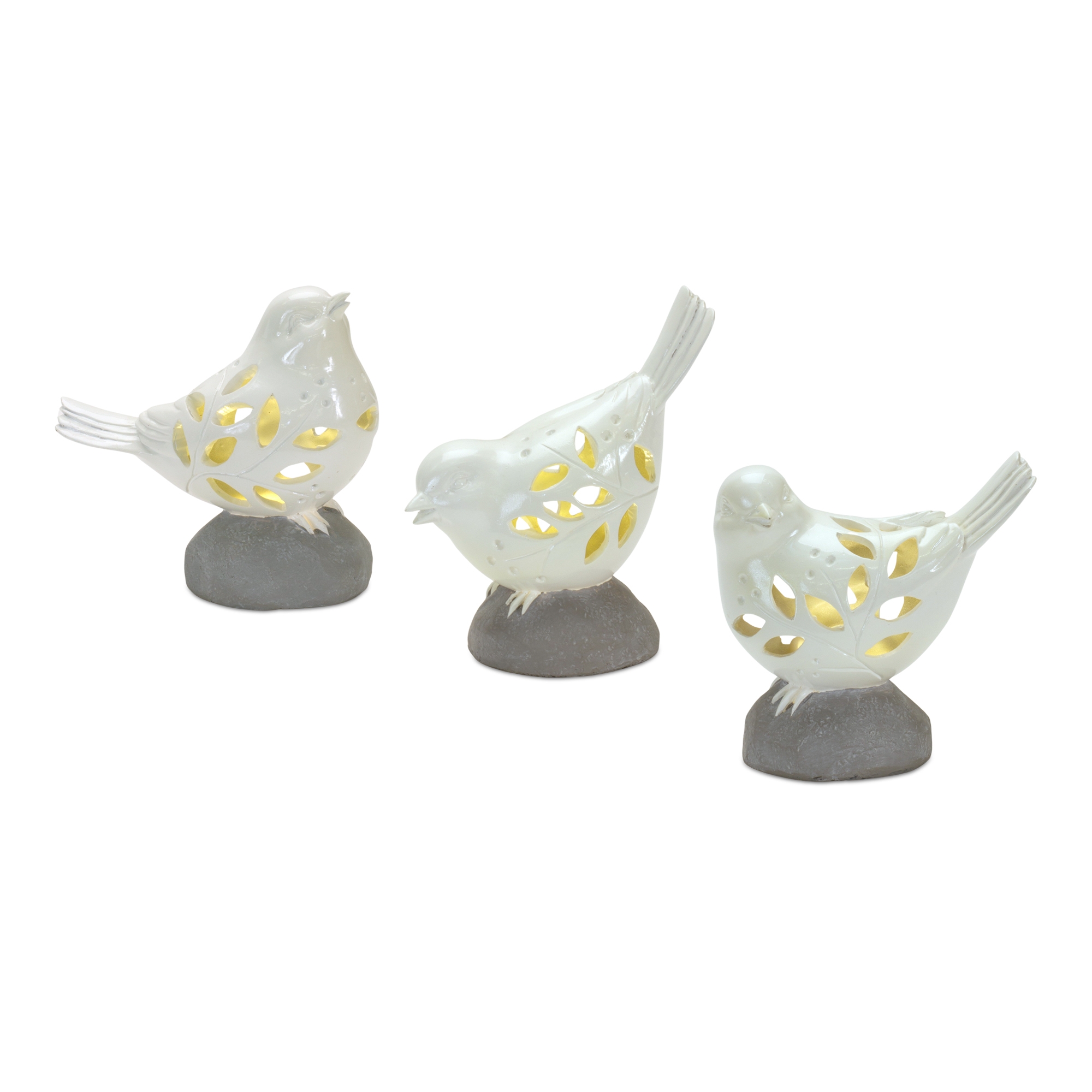 Bird w/Led (Set of 3) 6