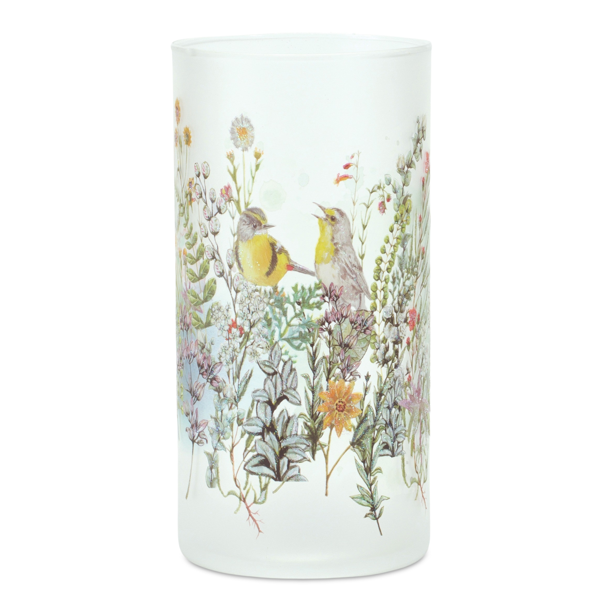 Bird and Floral Candle (Set of 6) Holder 4