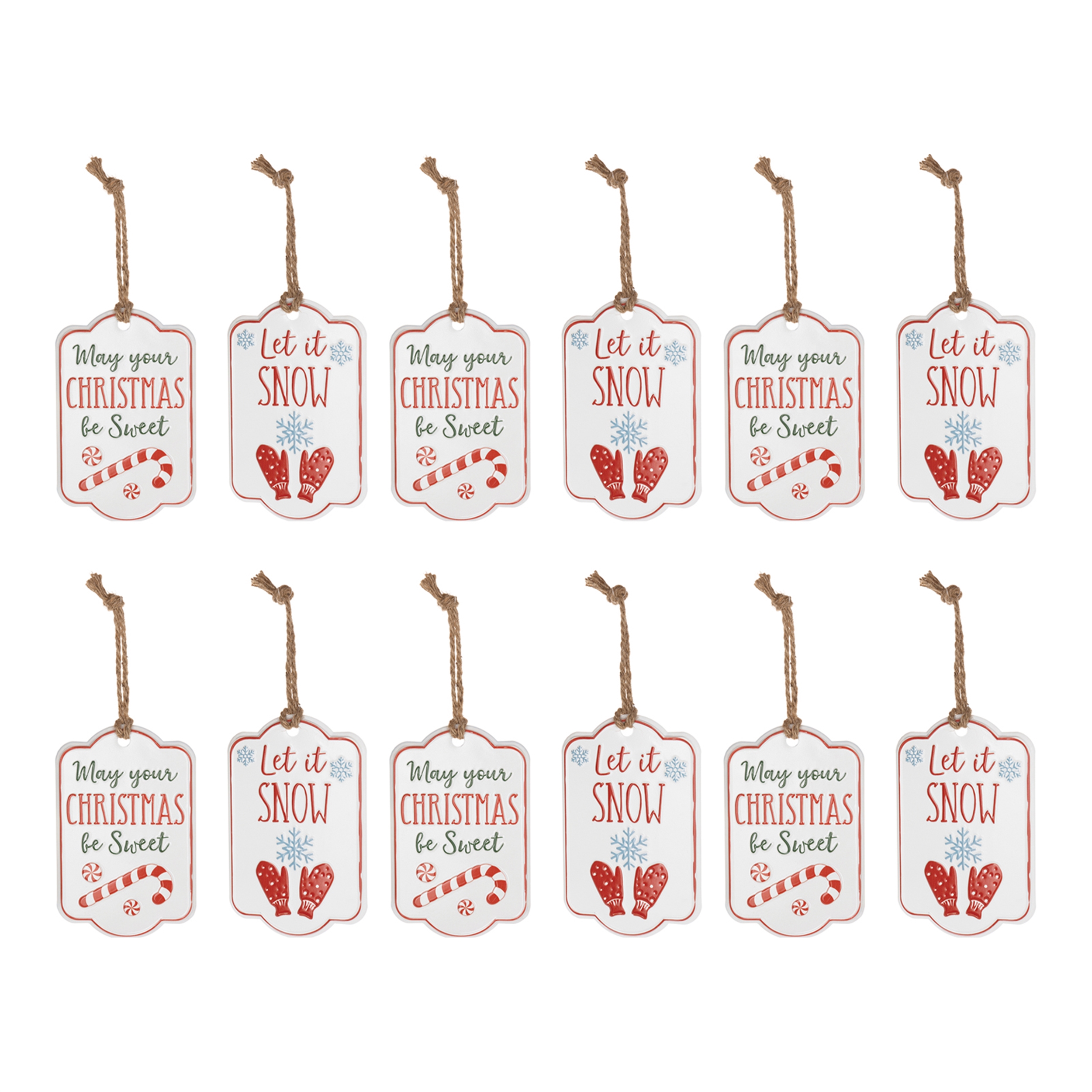 Tag Ornament (Set of 12) 5.5