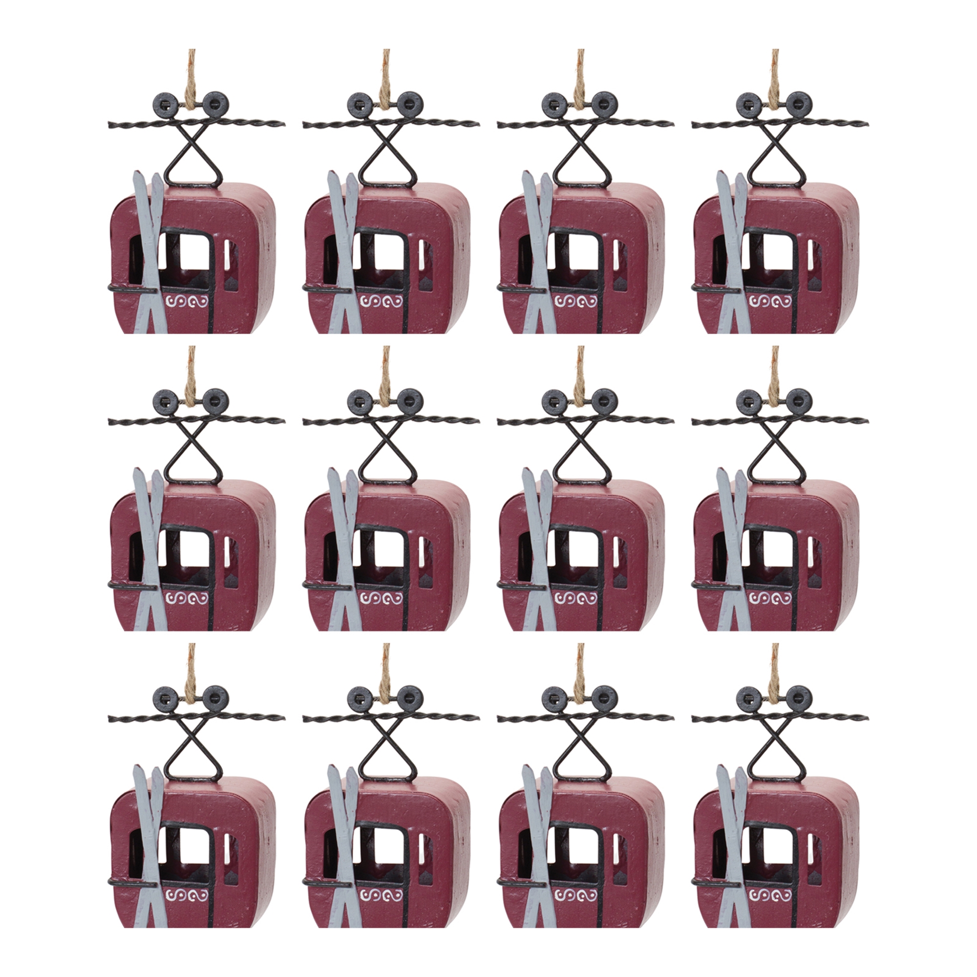 Gondola Ornament (Set of 12) 4.5