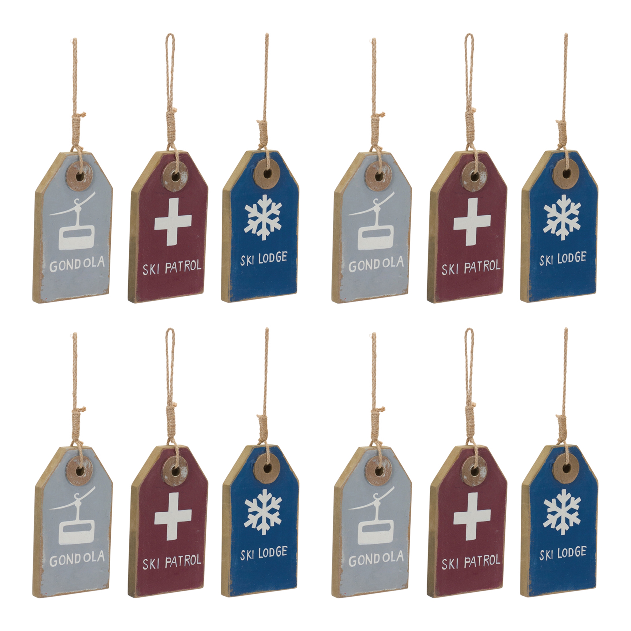 Ski Tag Ornament (Set of 12) 11
