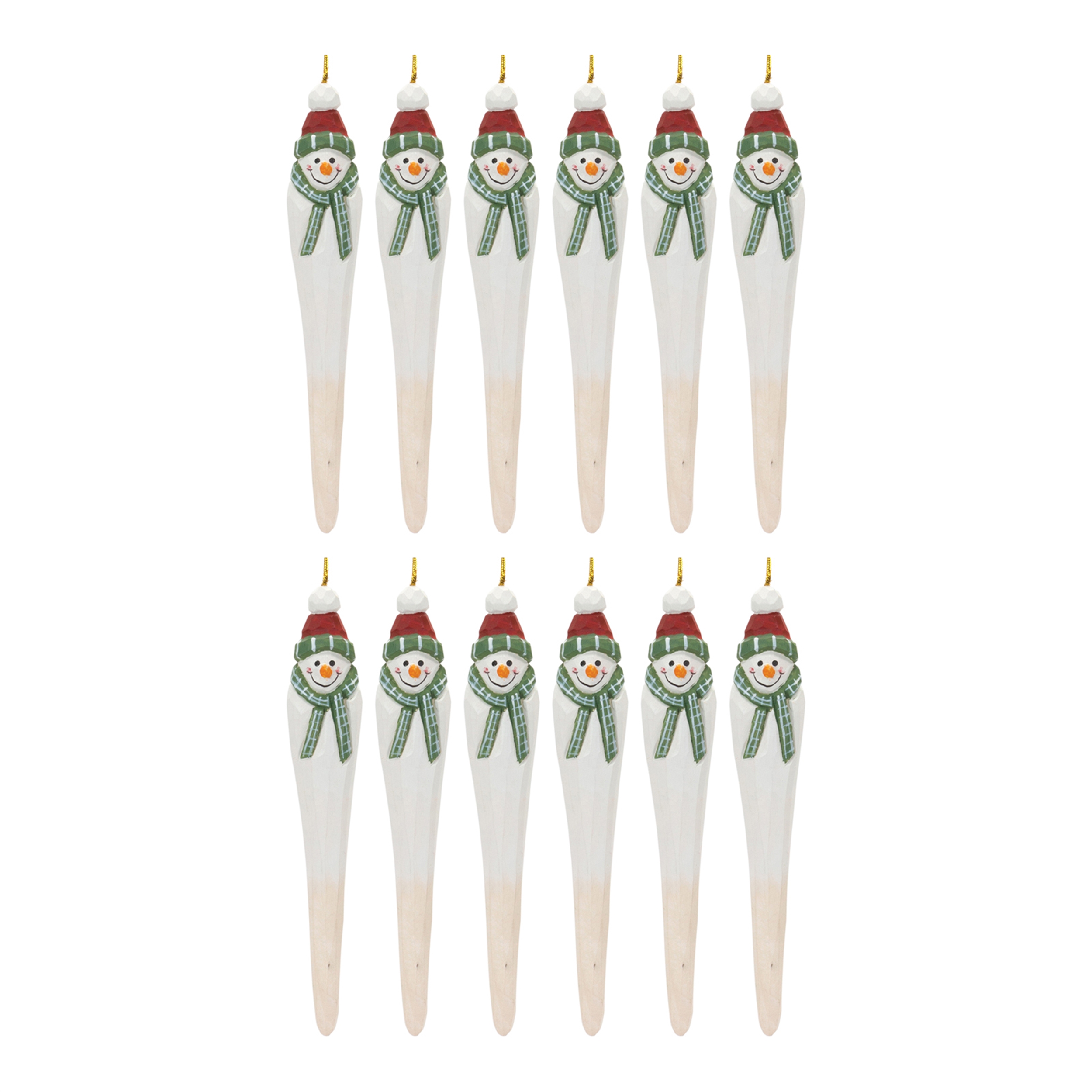 Snowman Drop Ornament (Set of 12) 7.25