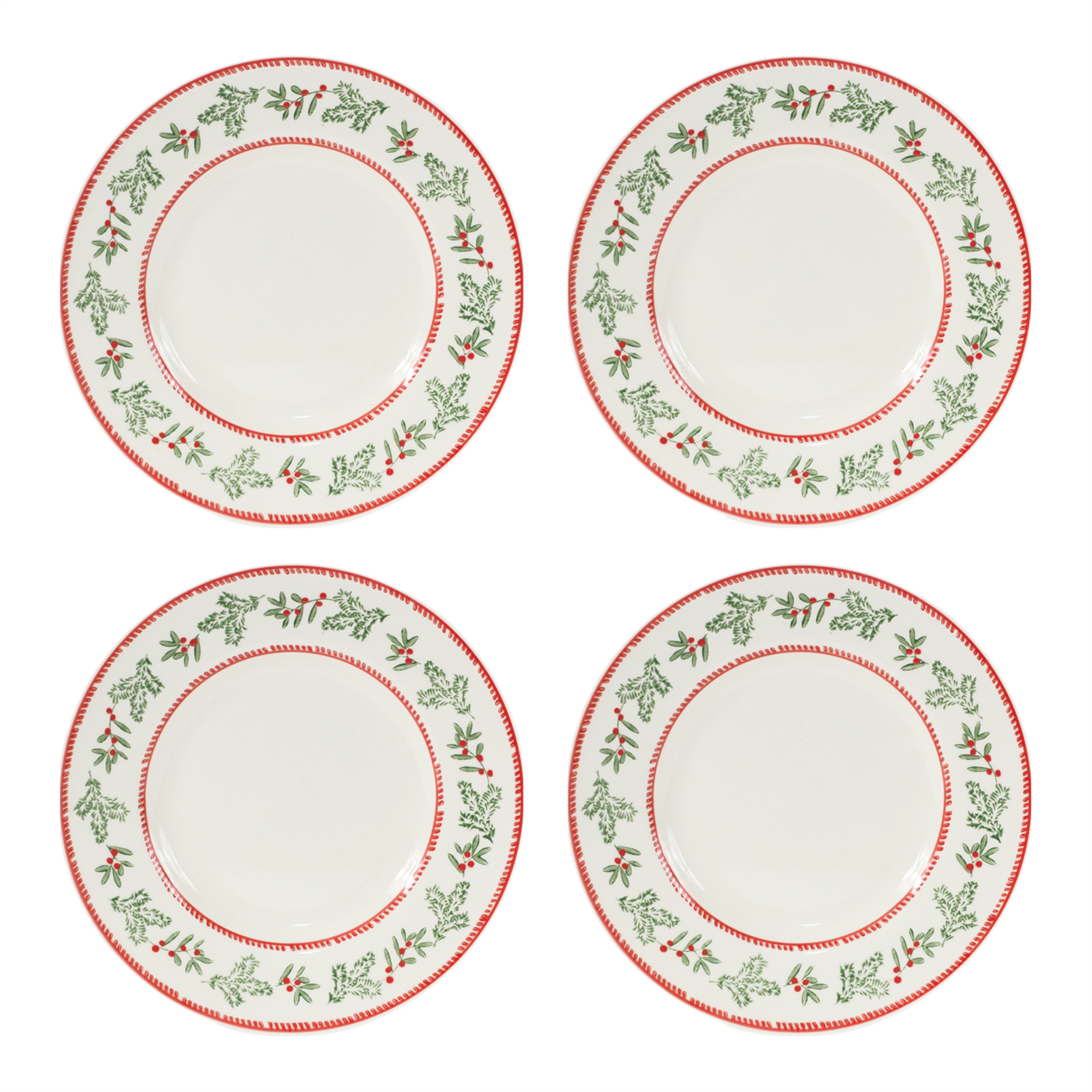 Christmas Plate (Set of 4) 8.75