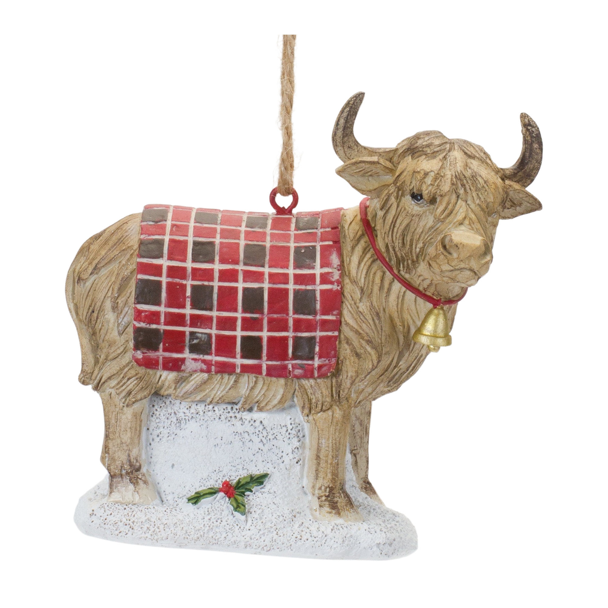 Highland Cow Ornament (Set of 6) 4.25