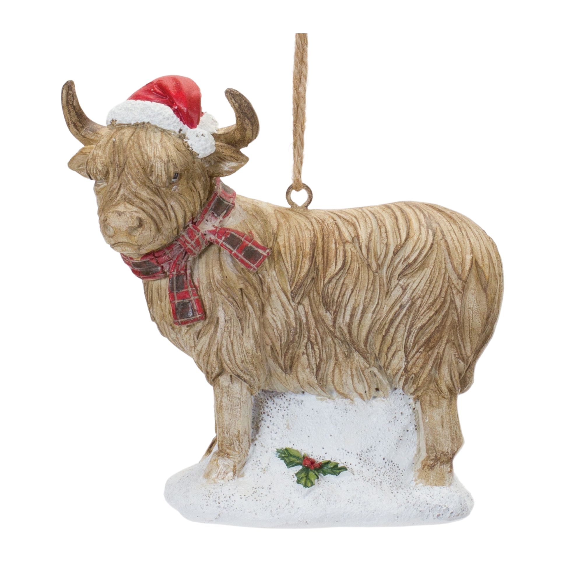 Highland Cow Ornament (Set of 6) 4.25